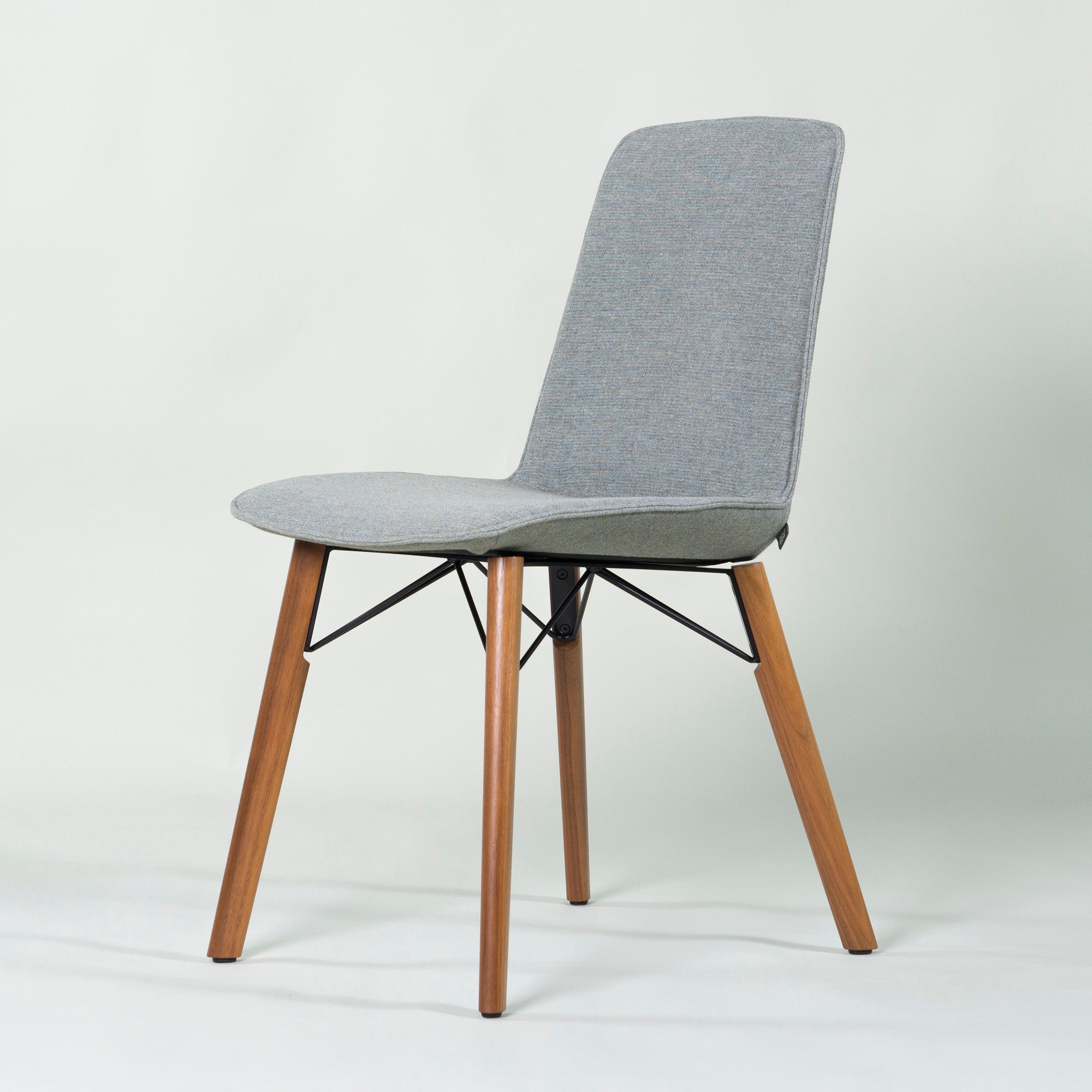 ◆美品◆ROLF BENZ/ロルフベンツ 616 ダイニングチェア(2)アメリカンウォールナット材 グリーングレー 無垢材 オイル仕上げ モダン
