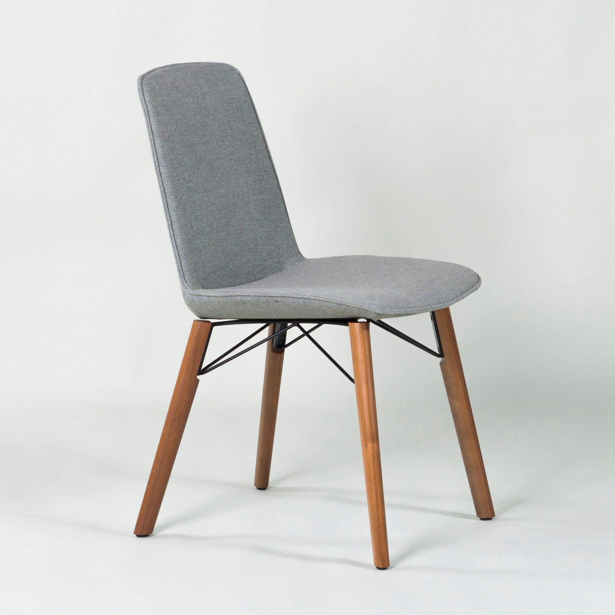 ◆美品◆ROLF BENZ/ロルフベンツ 616 ダイニングチェア(2)アメリカンウォールナット材 グリーングレー 無垢材 オイル仕上げ モダン