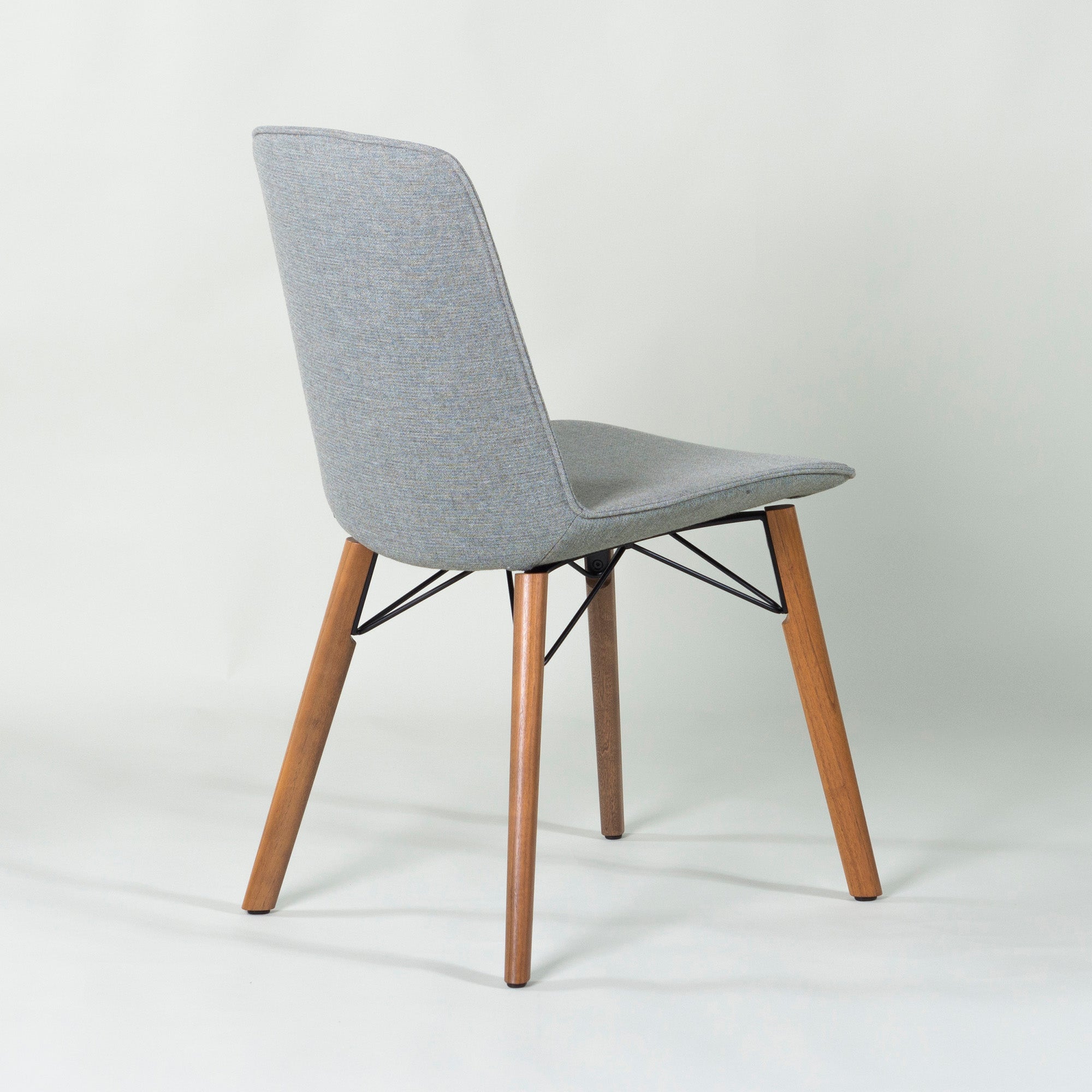 ◆美品◆ROLF BENZ/ロルフベンツ 616 ダイニングチェア(2)アメリカンウォールナット材 グリーングレー 無垢材 オイル仕上げ モダン