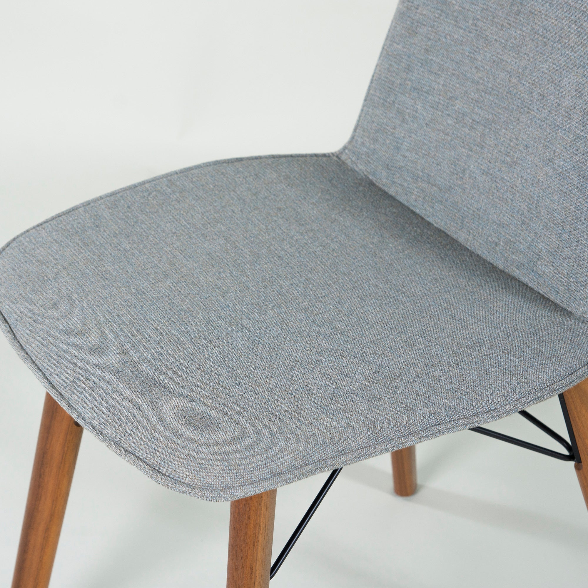 ◆美品◆ROLF BENZ/ロルフベンツ 616 ダイニングチェア(2)アメリカンウォールナット材 グリーングレー 無垢材 オイル仕上げ モダン