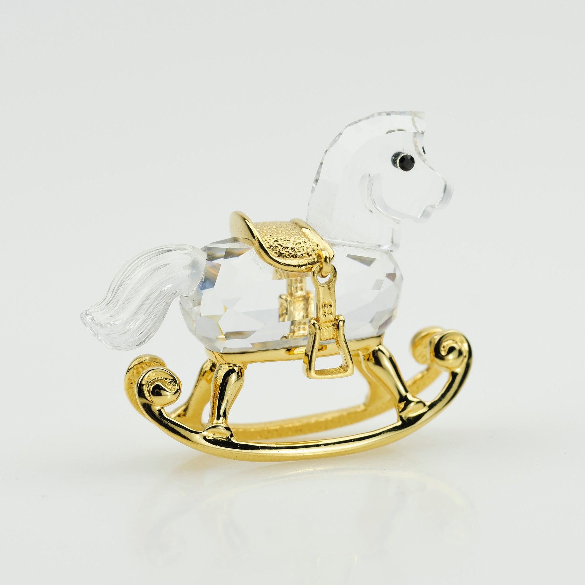 Swarovski Rocking Horse Gold Plated Discontinued Product