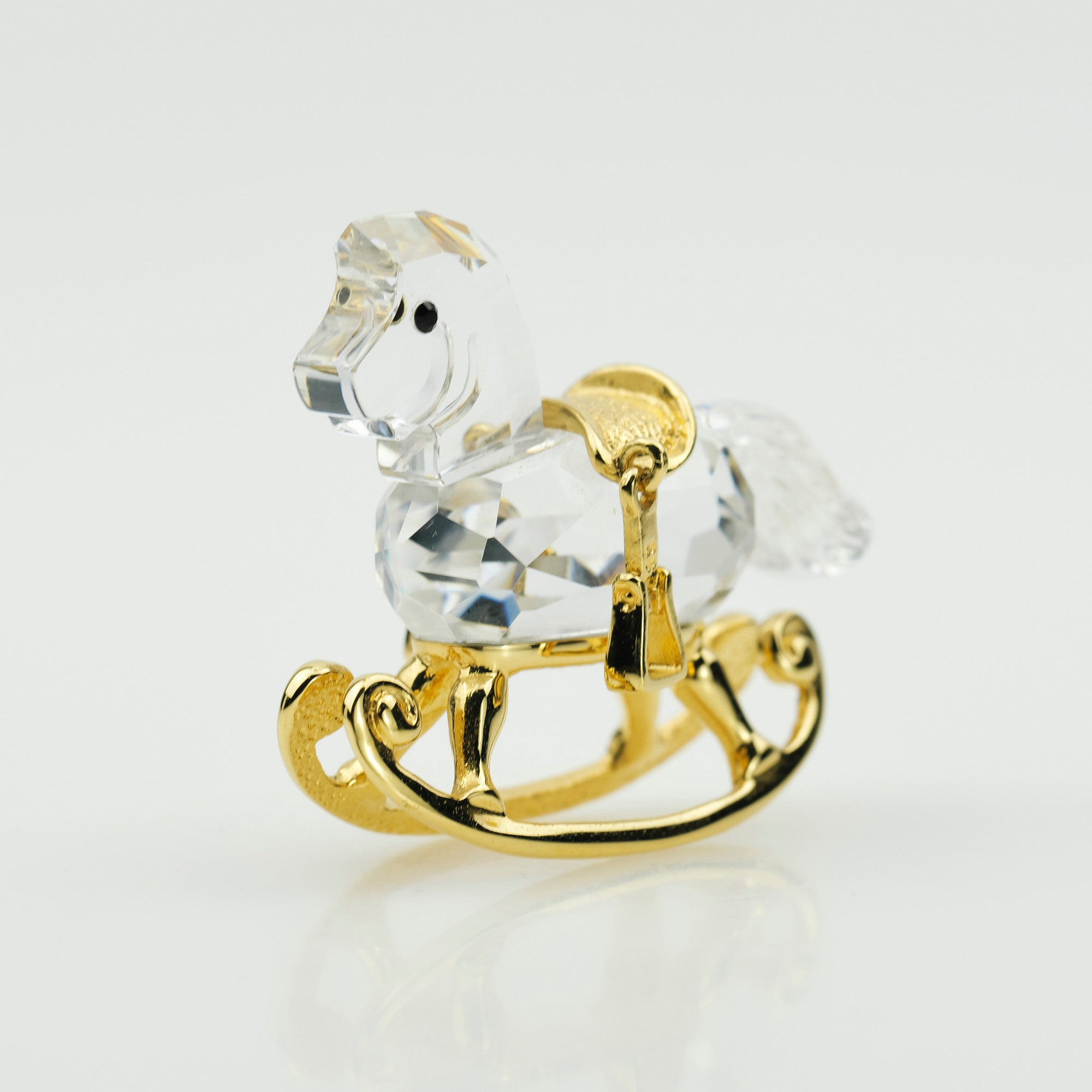 Swarovski Rocking Horse Gold Plated Discontinued Product