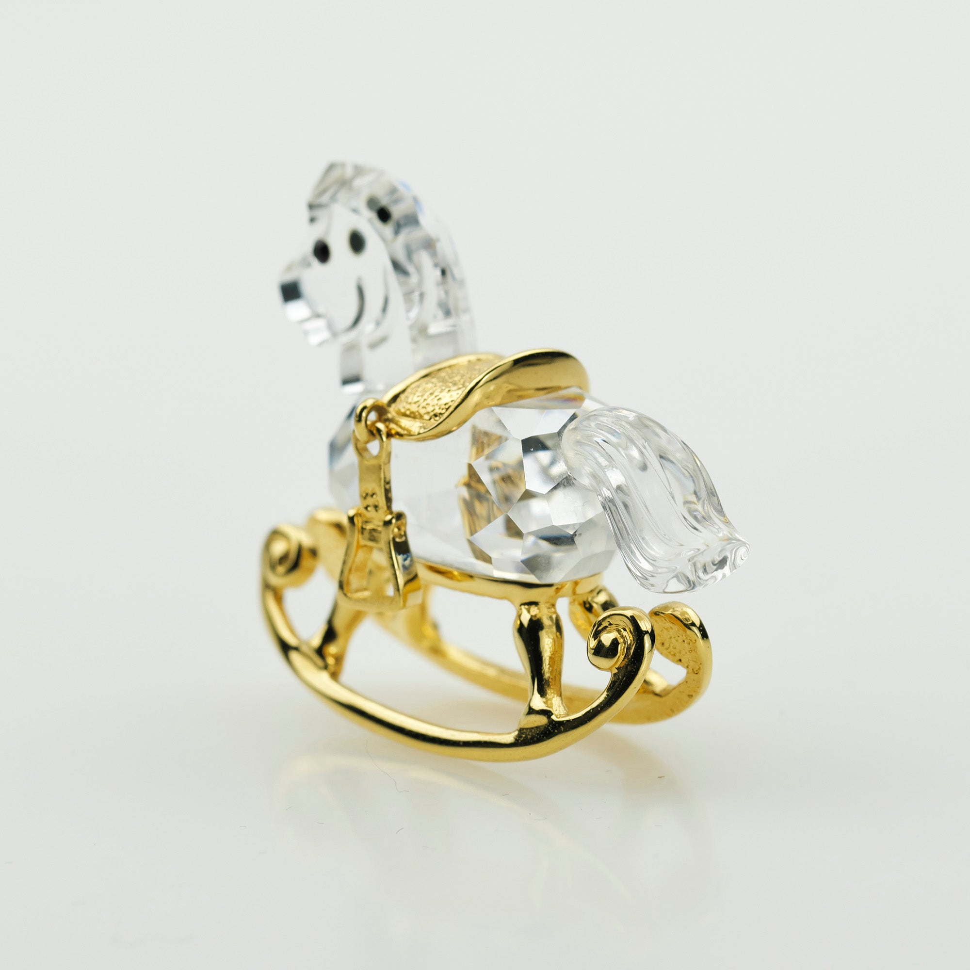 Swarovski Rocking Horse Gold Plated Discontinued Product