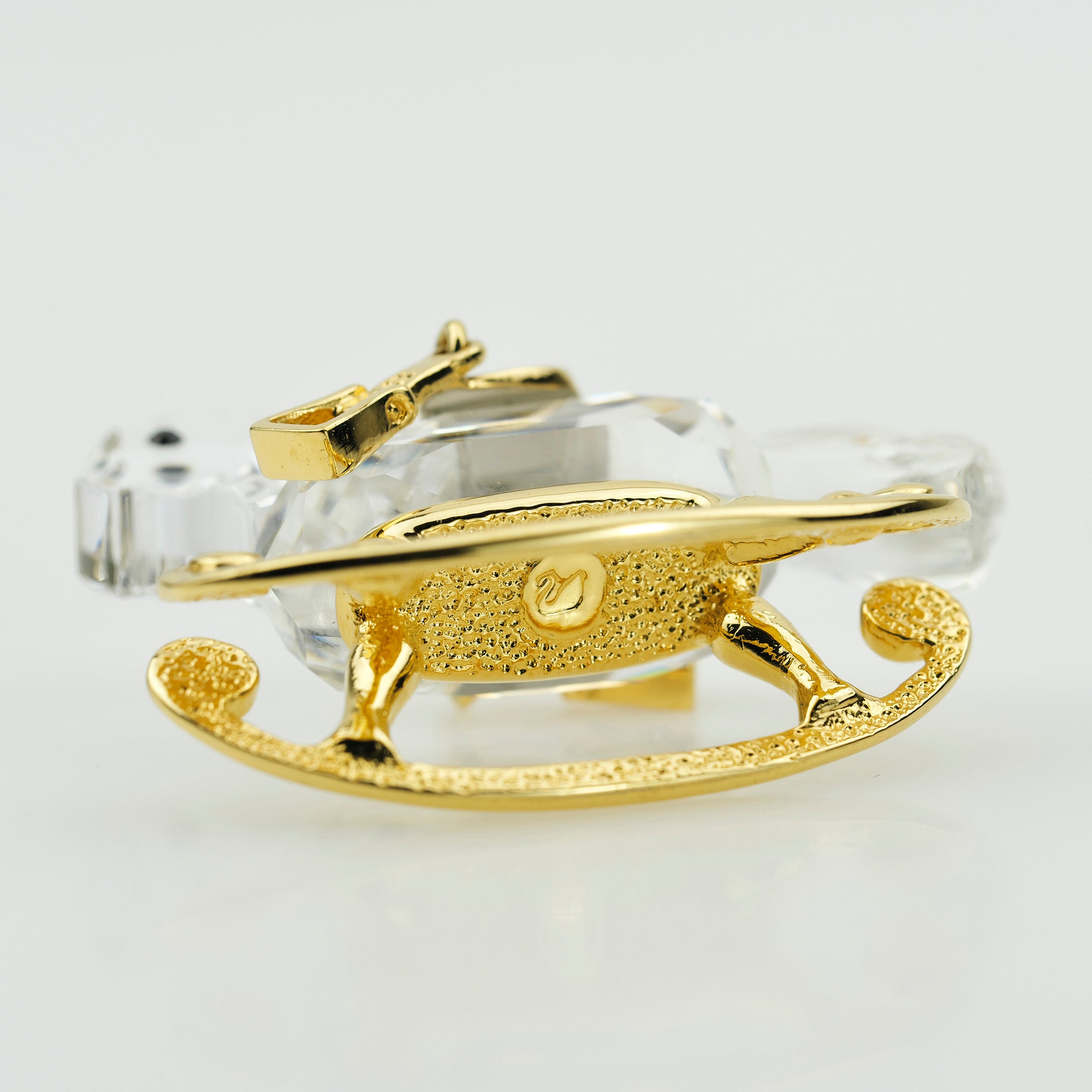 Swarovski Rocking Horse Gold Plated Discontinued Product