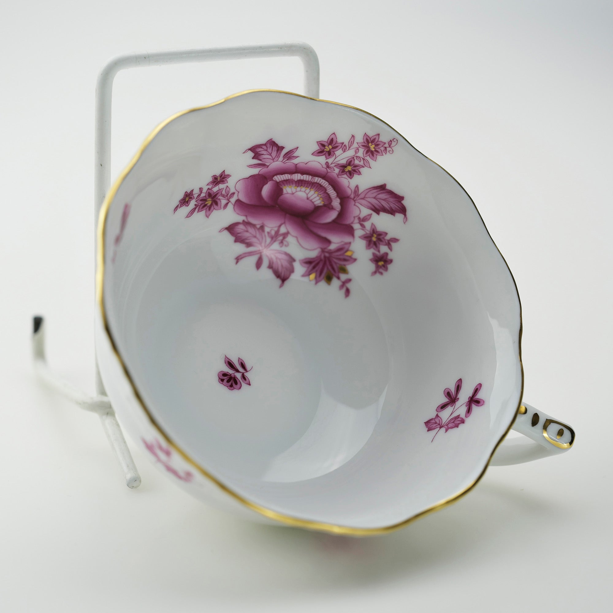 Herend Nanjing Bouquet Pink Teacup & Saucer