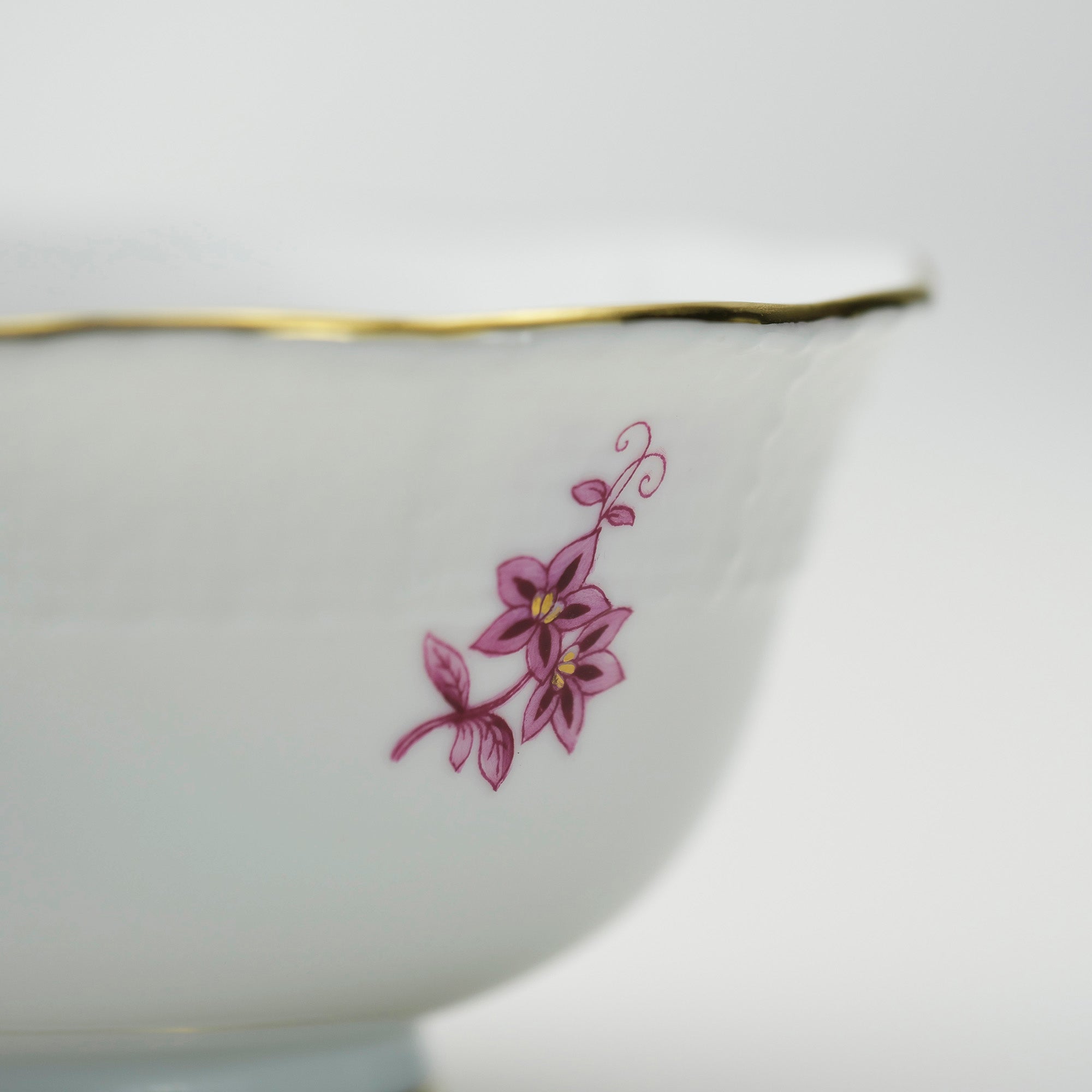 Herend Nanjing Bouquet Pink Teacup & Saucer