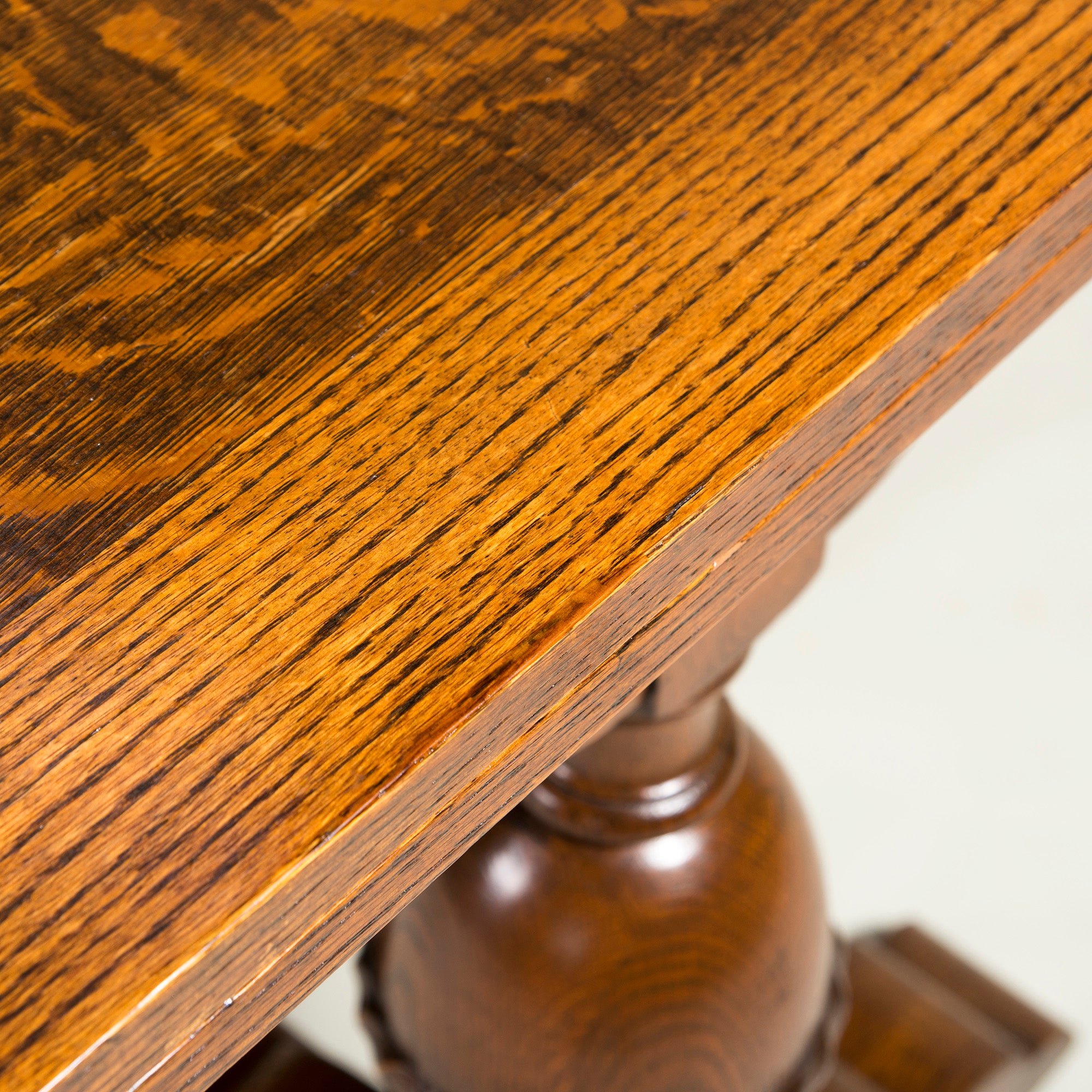 Lloyd's Antiques/ロイズアンティークス バルボスレッグドローリーフテーブル オーク材 エクステンション 英国アンティーク