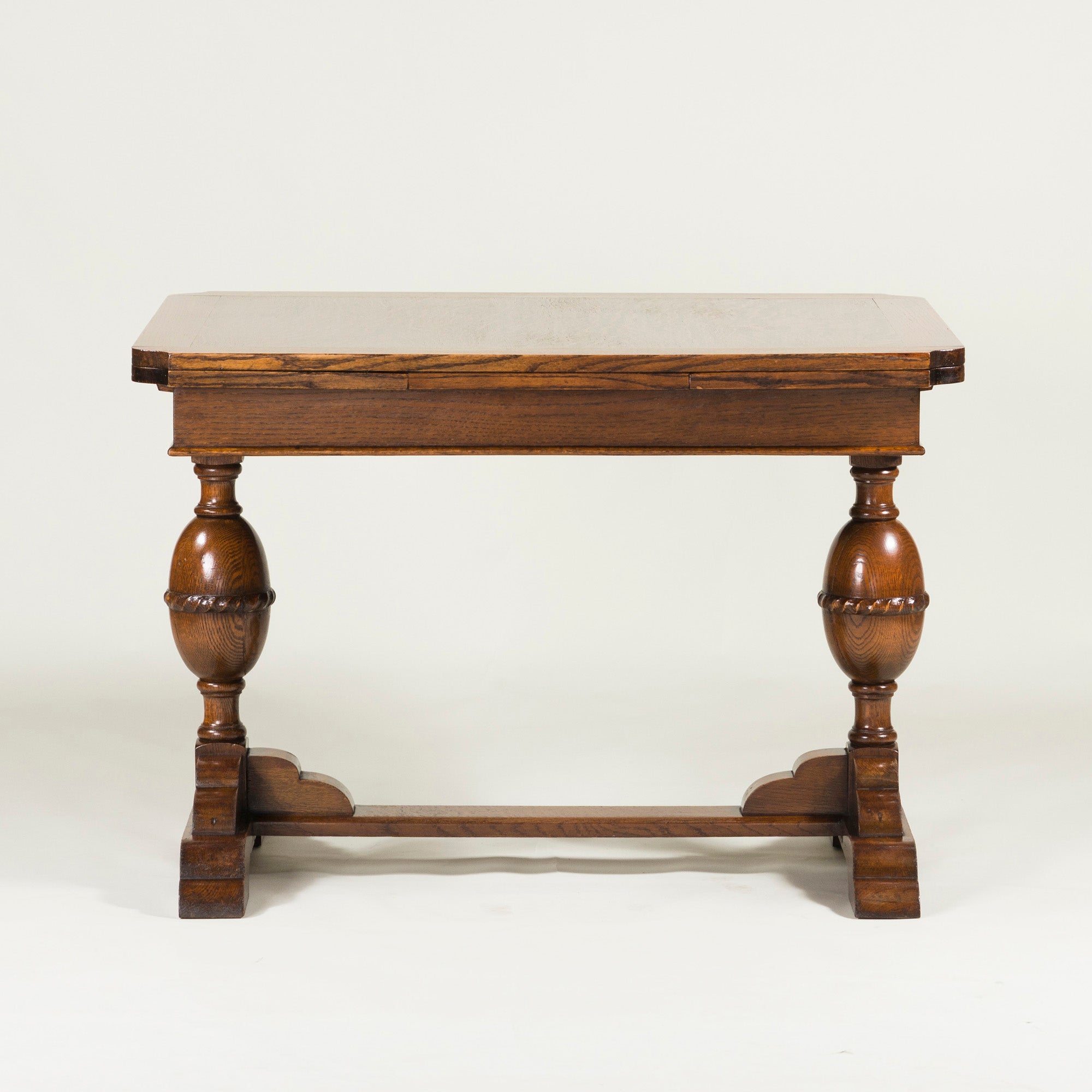 Lloyd's Antiques/ロイズアンティークス バルボスレッグドローリーフテーブル オーク材 エクステンション 英国アンティーク