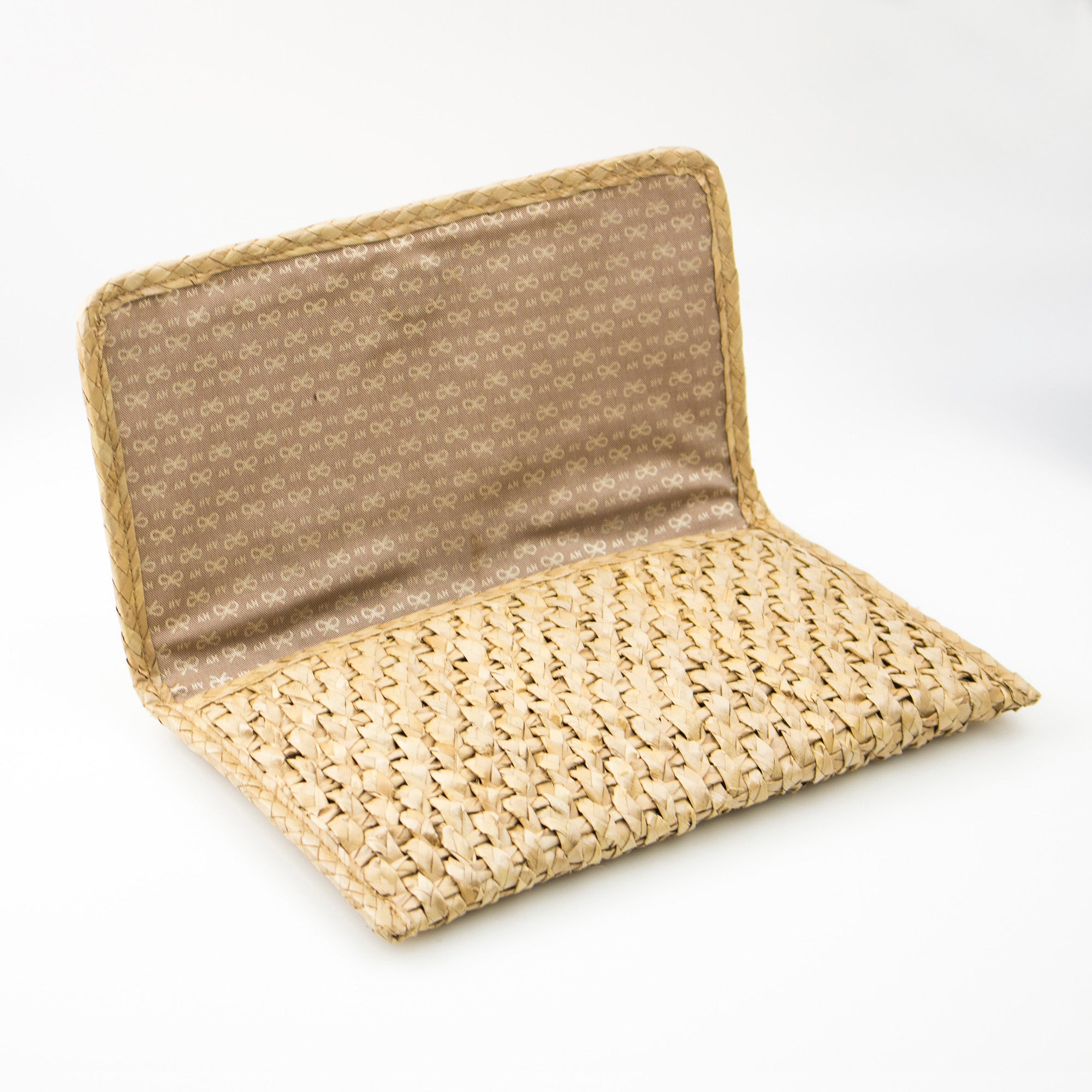 Anya Hindmarch Second Bag Clutch Bag Straw