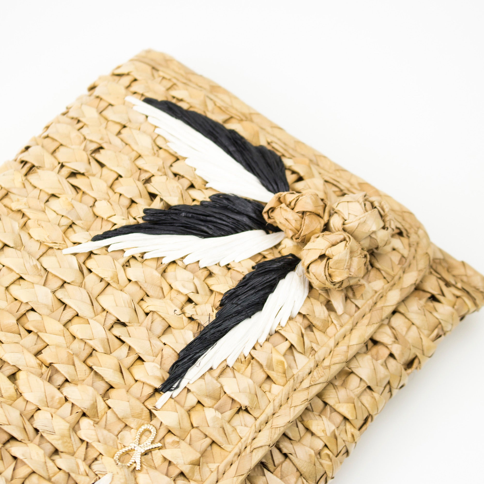 Anya Hindmarch Second Bag Clutch Bag Straw