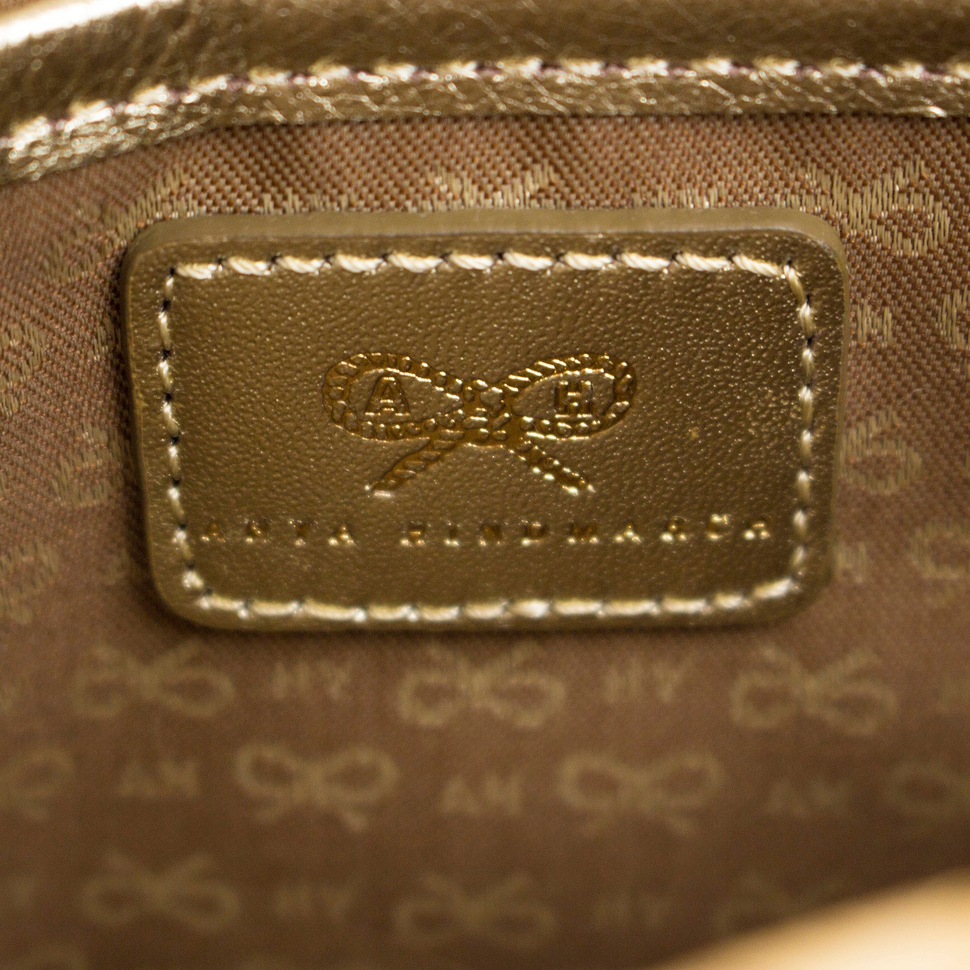 Anya Hindmarch Second Bag Clutch Bag Straw