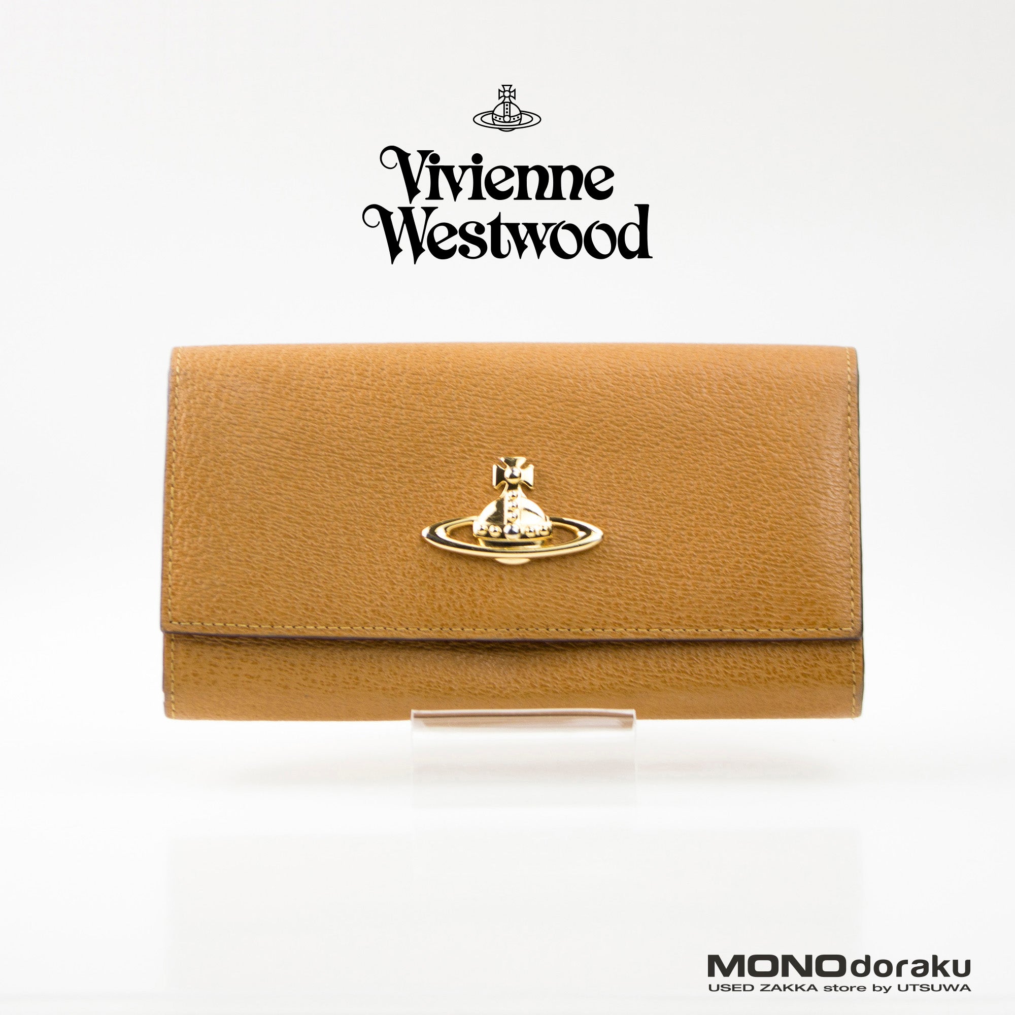 ヴィヴィアンウエストウッド Vivienne Westwood EXECUTIVE 長財布 キャメル