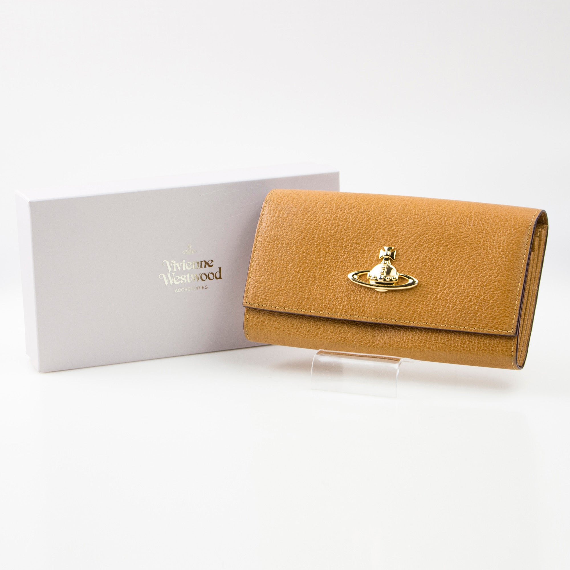 ヴィヴィアンウエストウッド Vivienne Westwood EXECUTIVE 長財布 キャメル