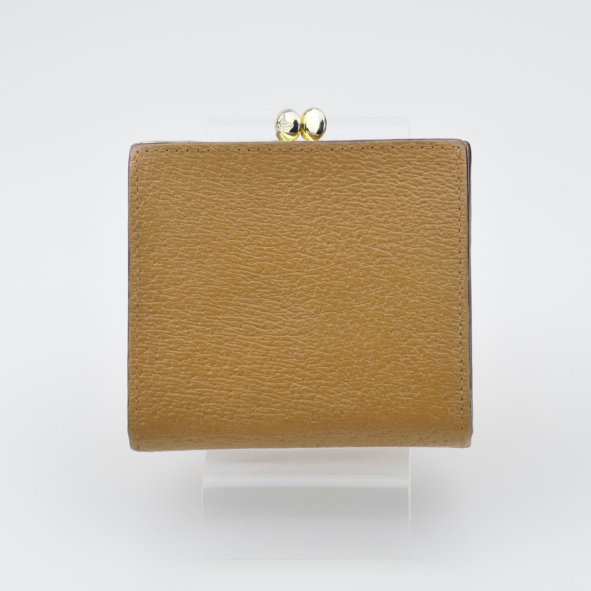 Vivienne Westwood EXECUTIVE Bi-fold Wallet, Clasp, Camel