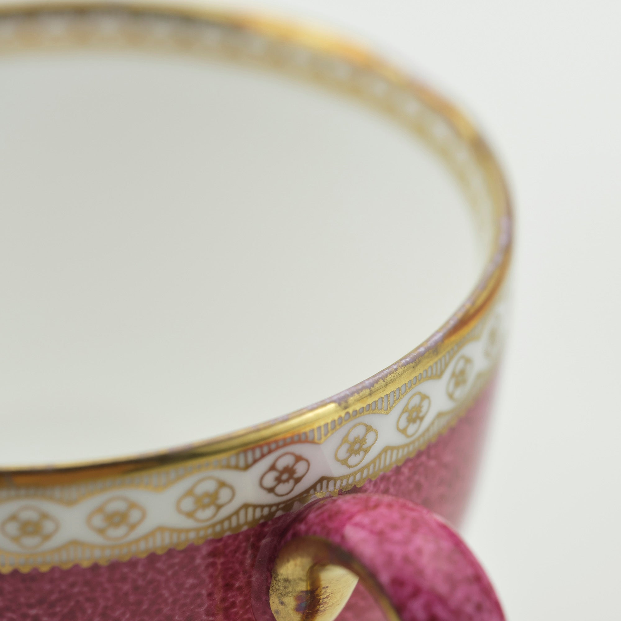 Wedgwood Elander Powder Ruby Cup & Saucer Plate Discontinued Product Kurotsubo Mark (2)