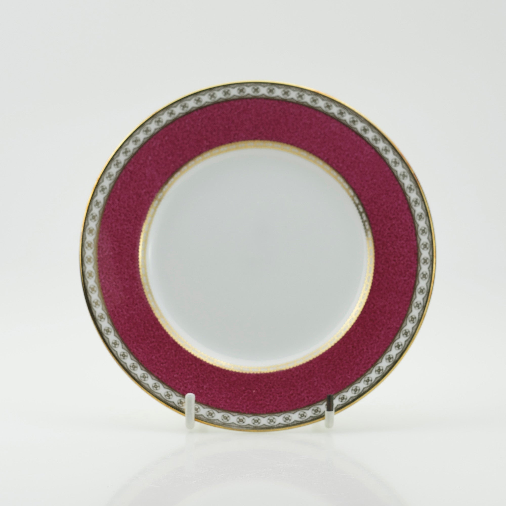 Wedgwood Elander Powder Ruby Cup & Saucer Plate Discontinued Product Kurotsubo Mark (3)