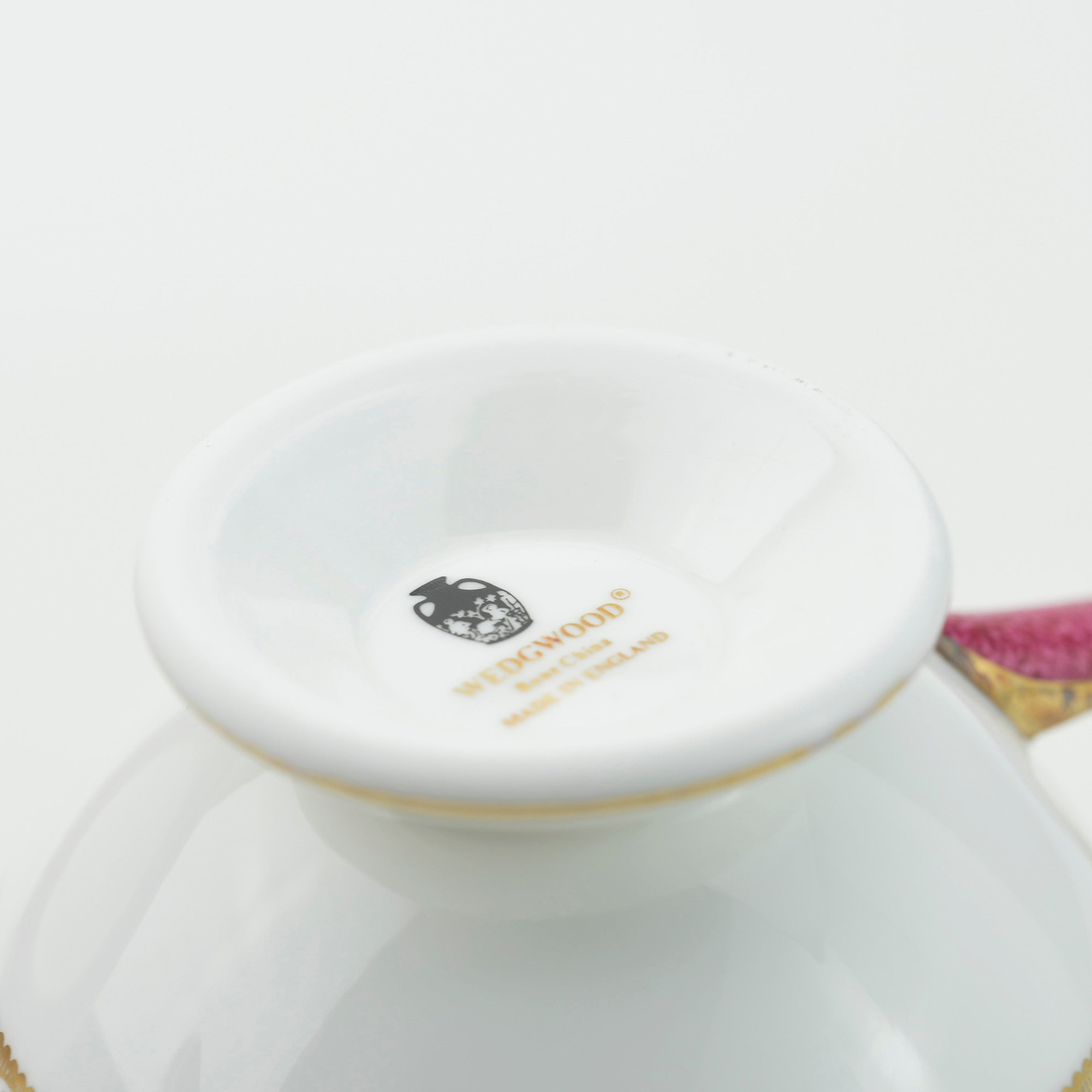 Wedgwood Elander Powder Ruby Cup & Saucer Plate Discontinued Product Kurotsubo Mark (4)