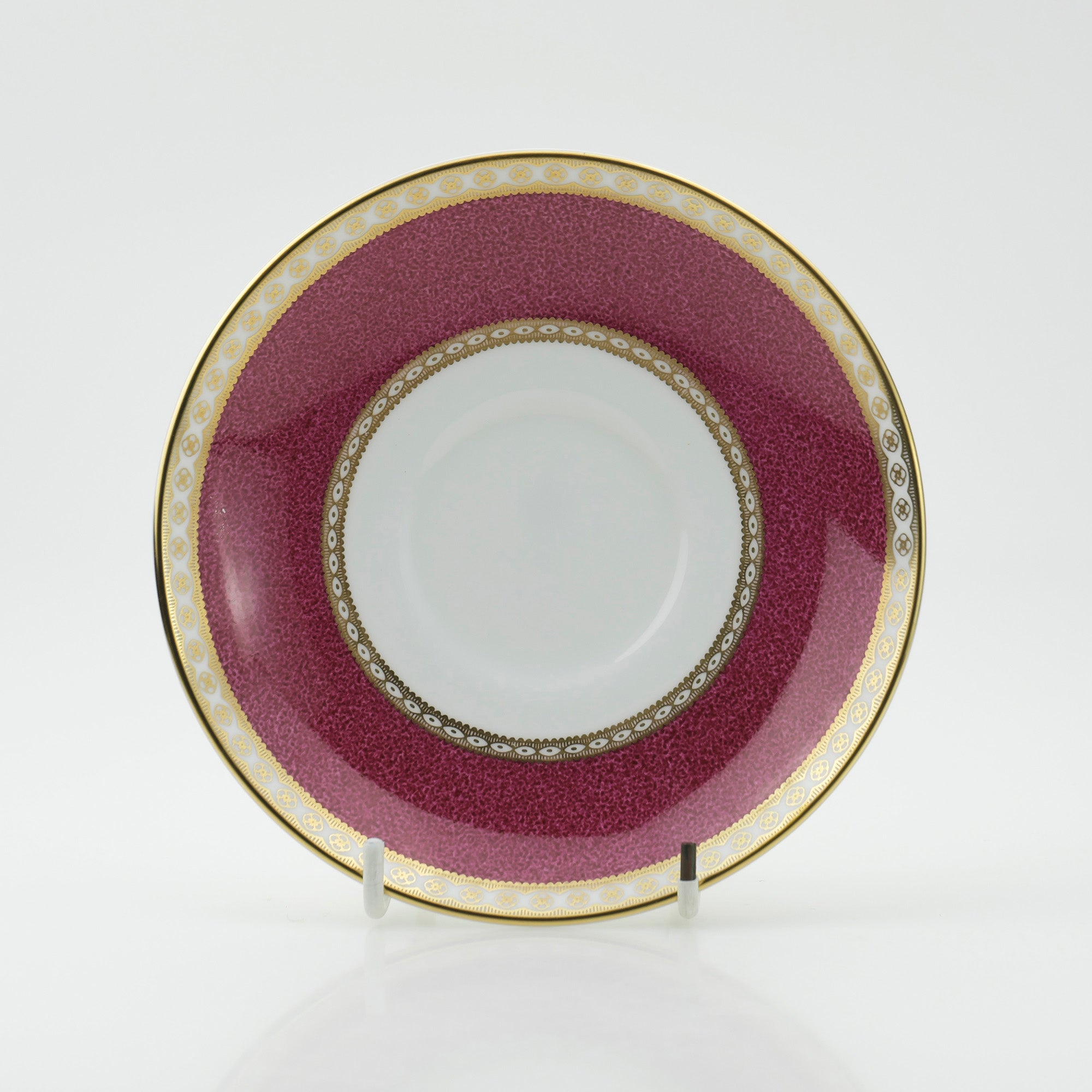 Wedgwood Elander Powder Ruby Cup & Saucer Plate Discontinued Product Kurotsubo Mark (4)