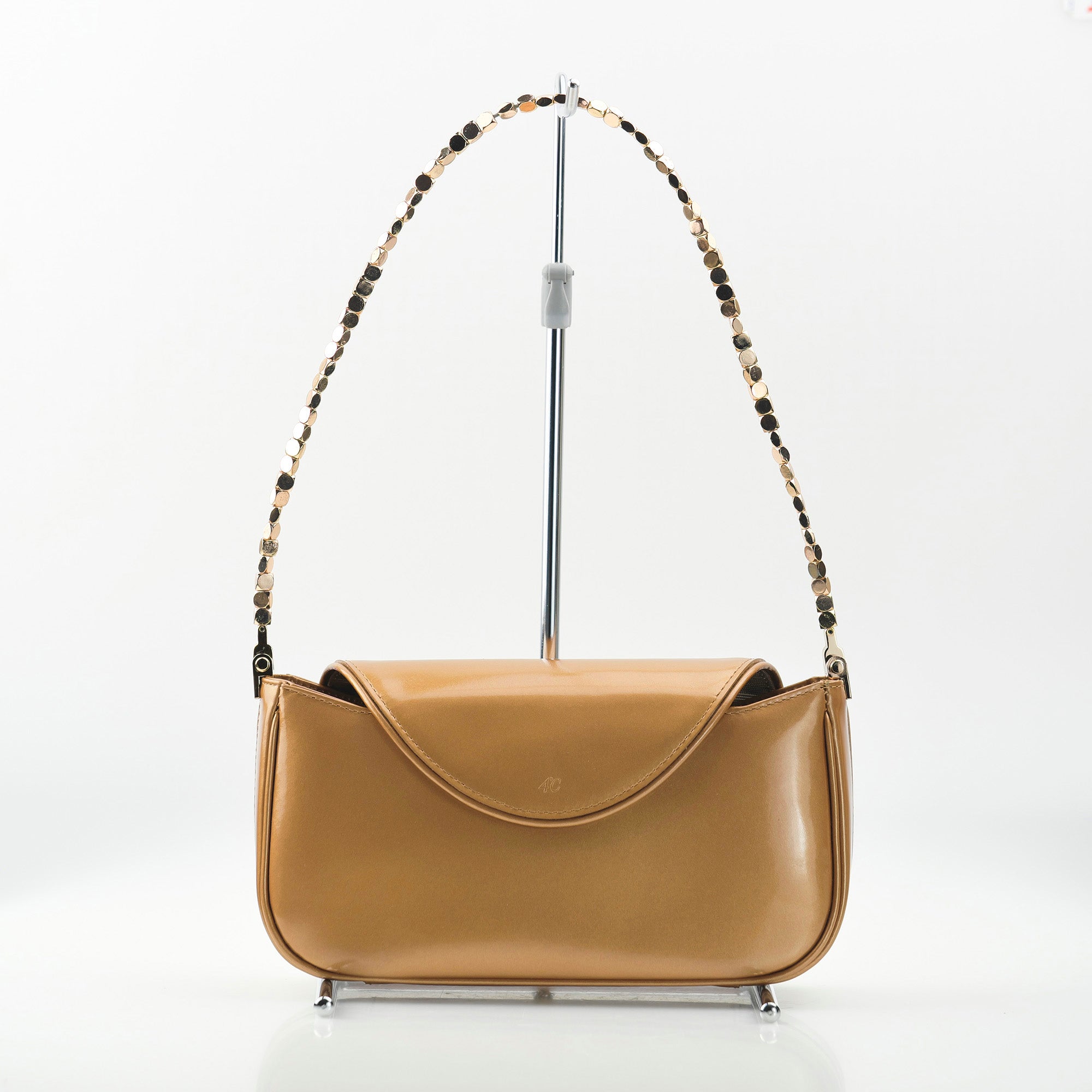 4℃ パーティーバッグ ミニバッグ エナメル カッパー 2WAY