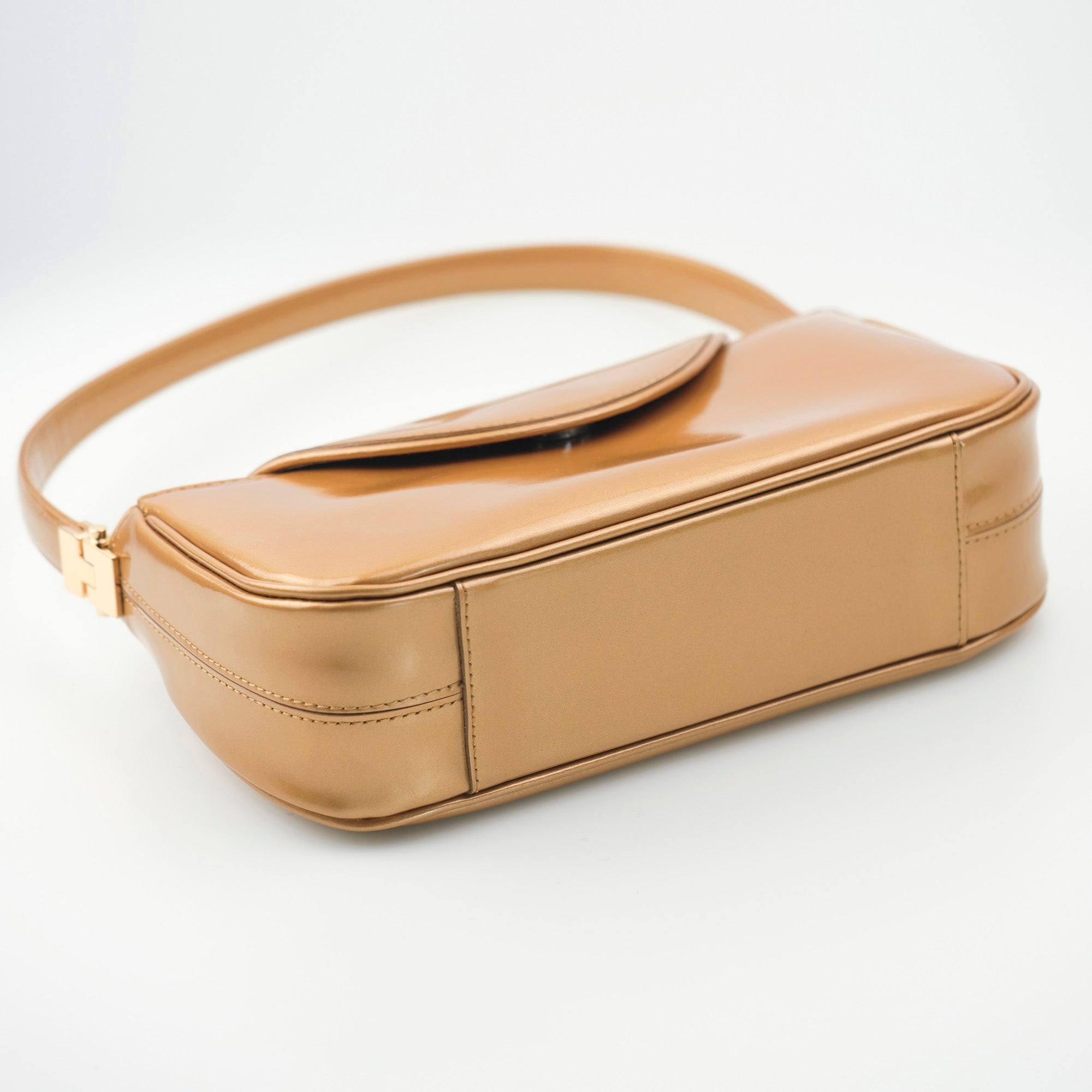 4℃ パーティーバッグ ミニバッグ エナメル カッパー 2WAY