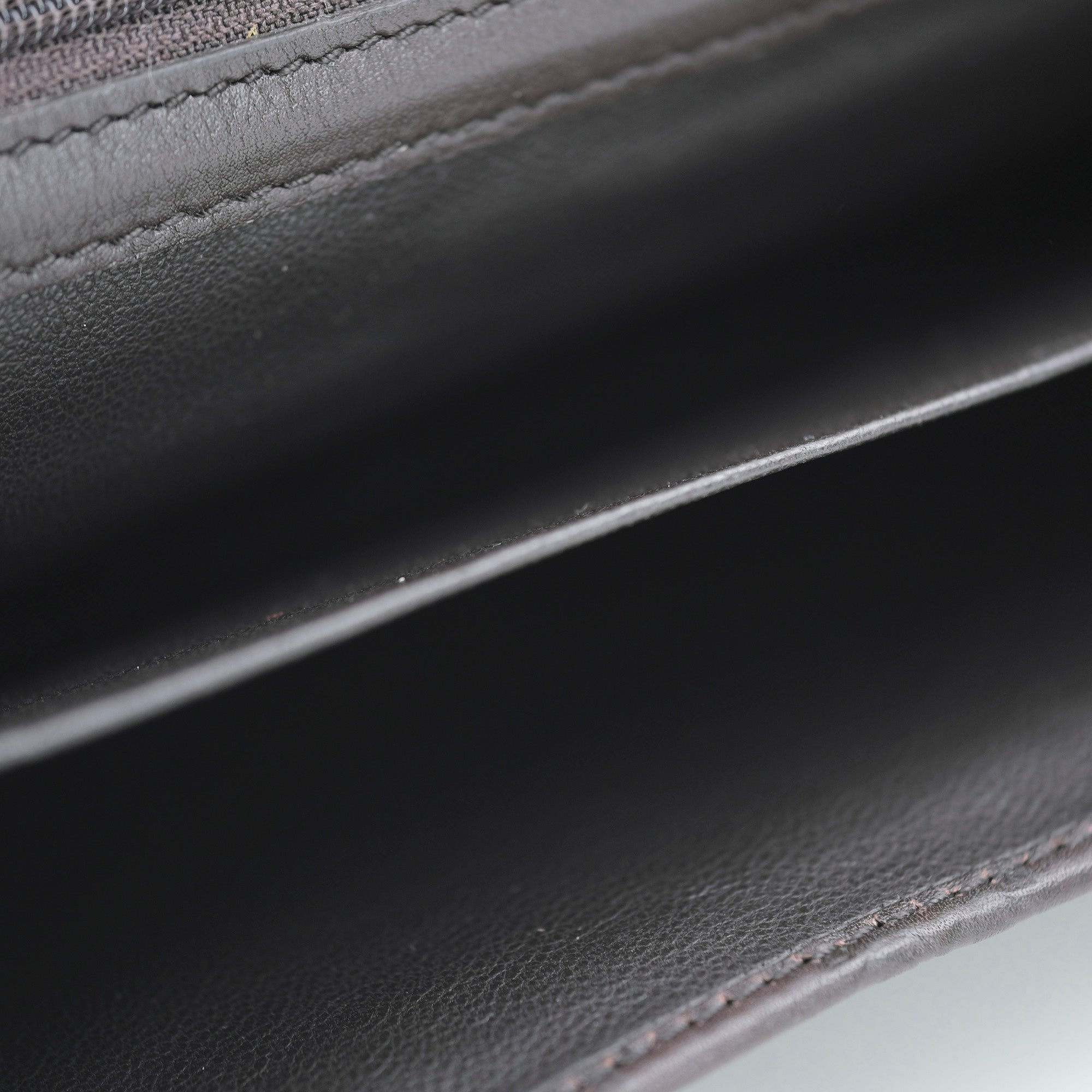 GUCCI Women's Long Wallet Shima Leather Signature Leather Dark Brown 2121092091