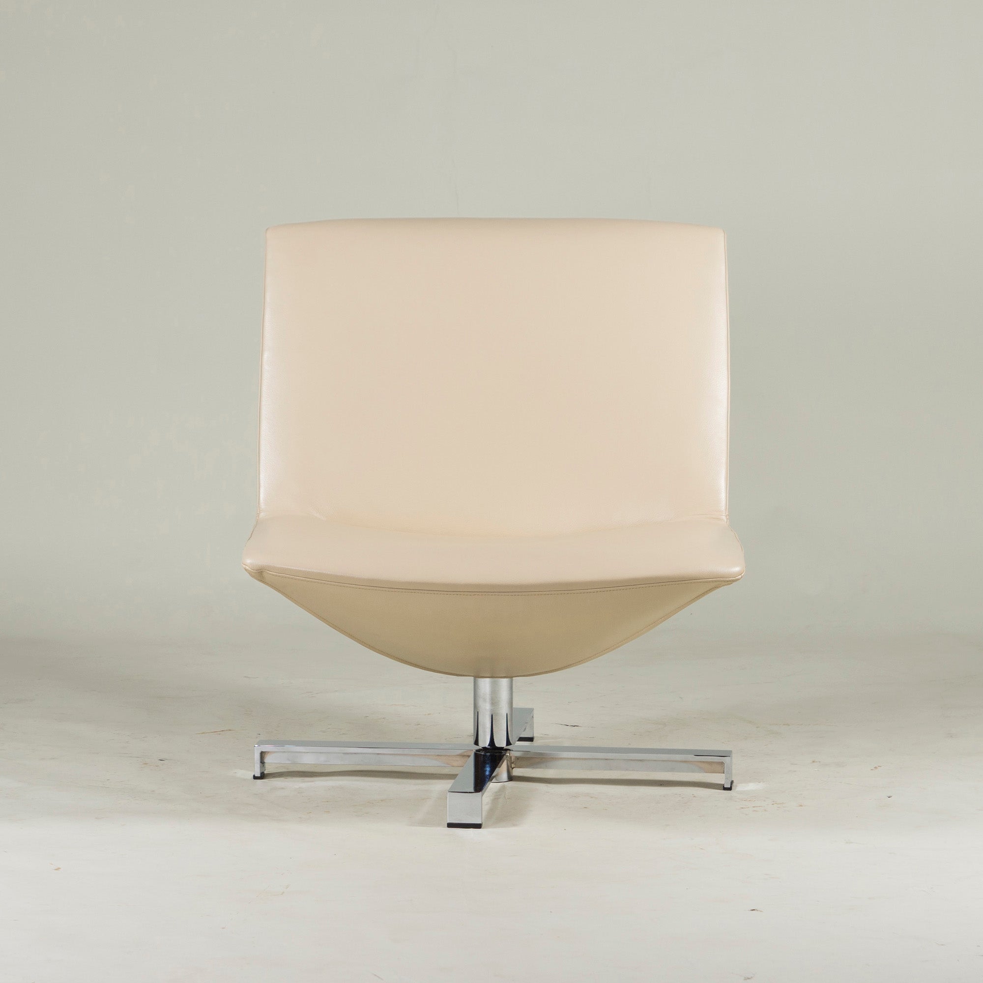 arti Alti Lounge Chair Lune (1) Leather Swivel Rotating Personal Gwenael Nicolas Modern ◆Good Condition◆
