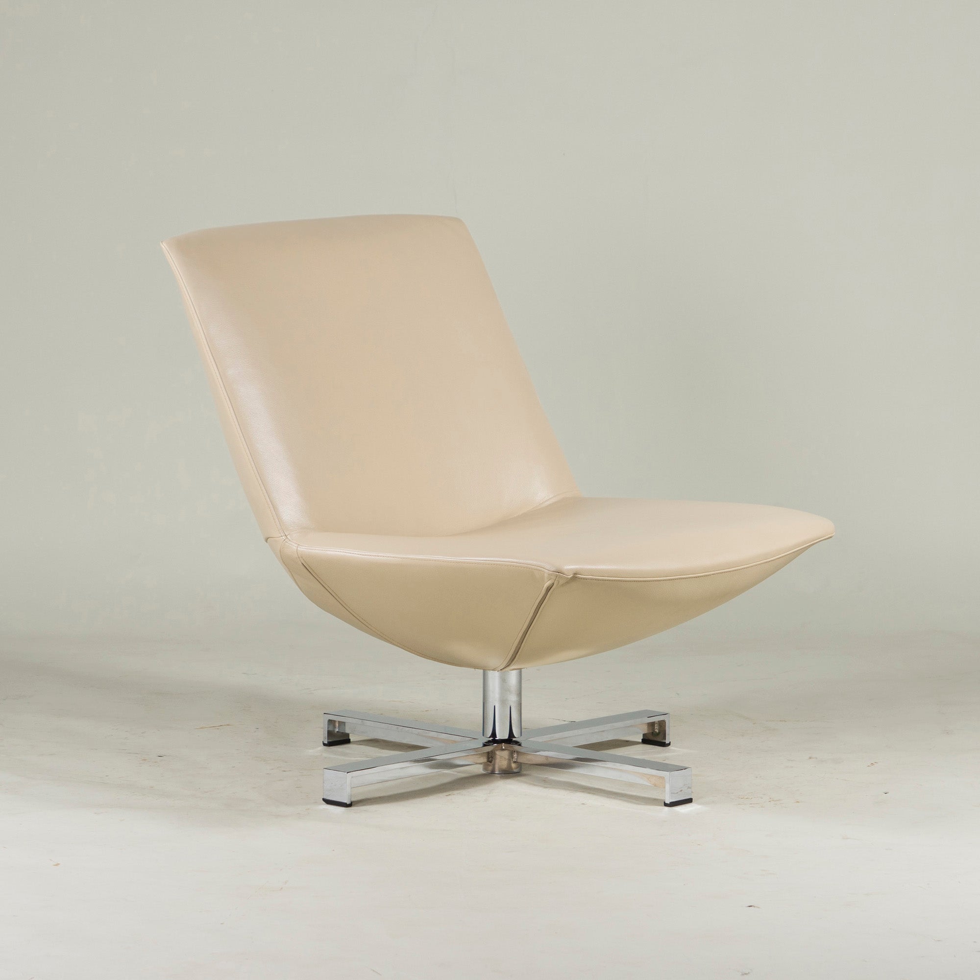 arti Alti Lounge Chair Lune (1) Leather Swivel Rotating Personal Gwenael Nicolas Modern ◆Good Condition◆