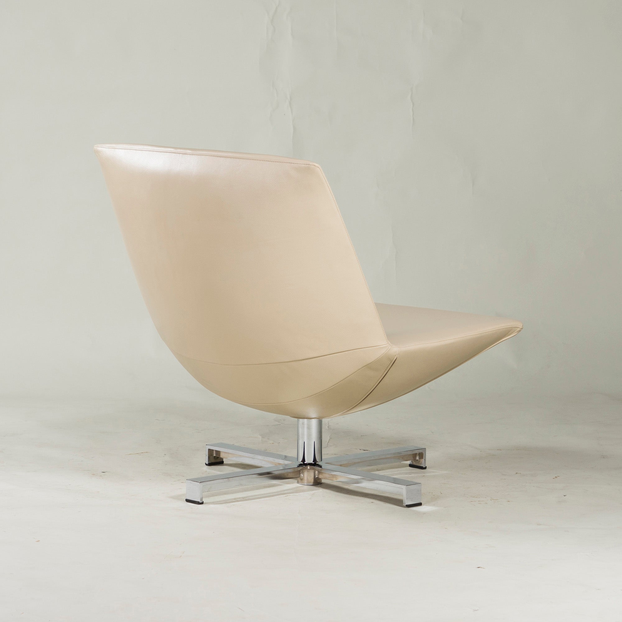arti Alti Lounge Chair Lune (1) Leather Swivel Rotating Personal Gwenael Nicolas Modern ◆Good Condition◆