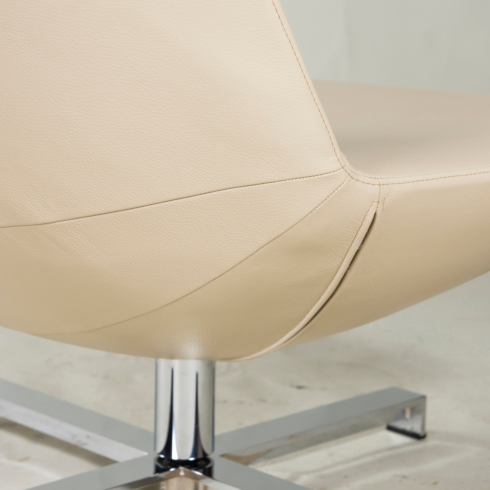 arti Alti Lounge Chair Lune (2) Leather Swivel Rotating Personal Gwenael Nicolas Modern ◆Good Condition◆