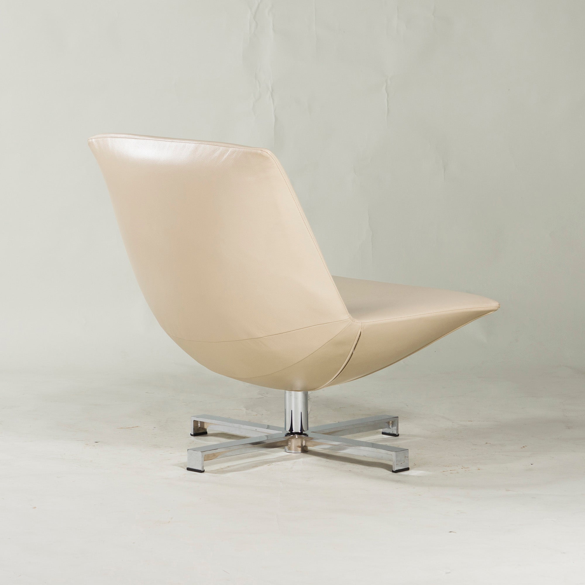 arti Alti Lounge Chair Lune (2) Leather Swivel Rotating Personal Gwenael Nicolas Modern ◆Good Condition◆