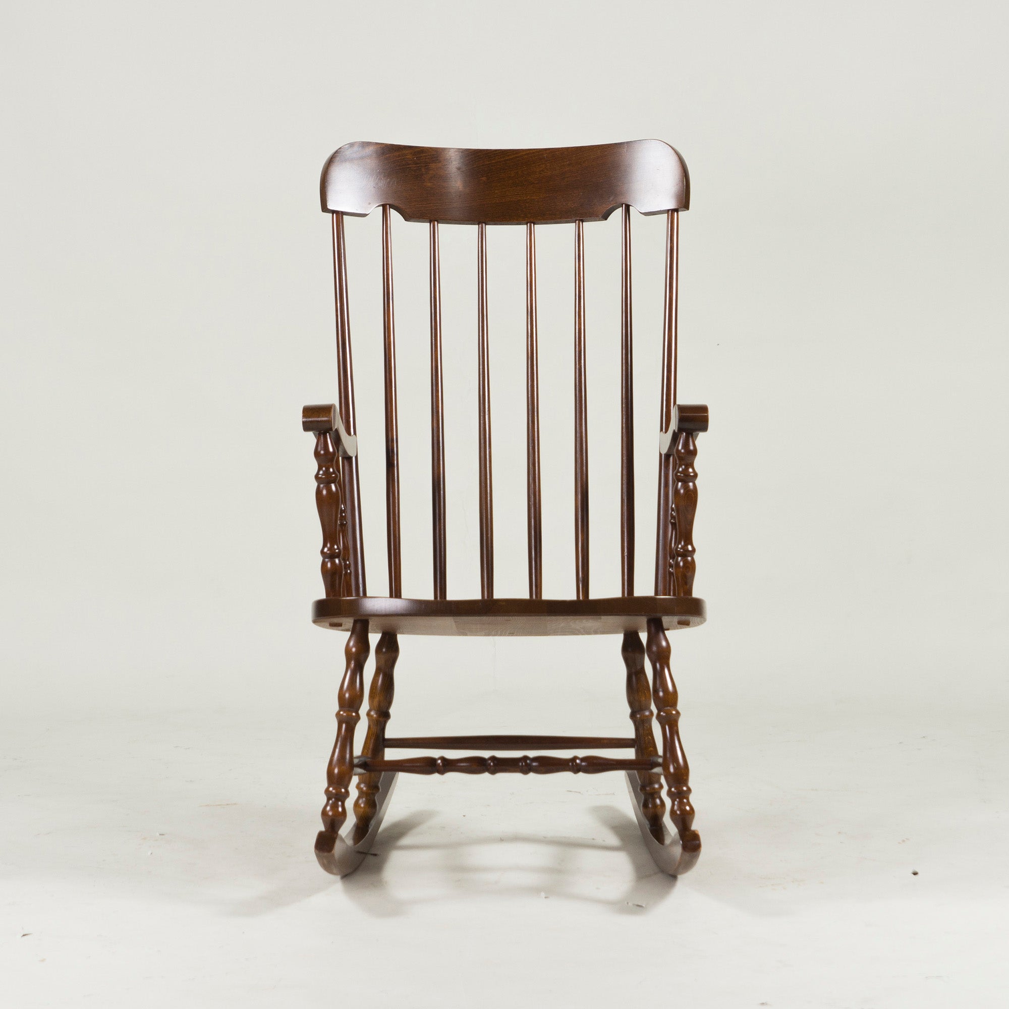 Kashiwa Mokko Oak Rocking Chair Showa Retro Antique Vintage Hida Oak Solid Wood Windsor Lounge Chair