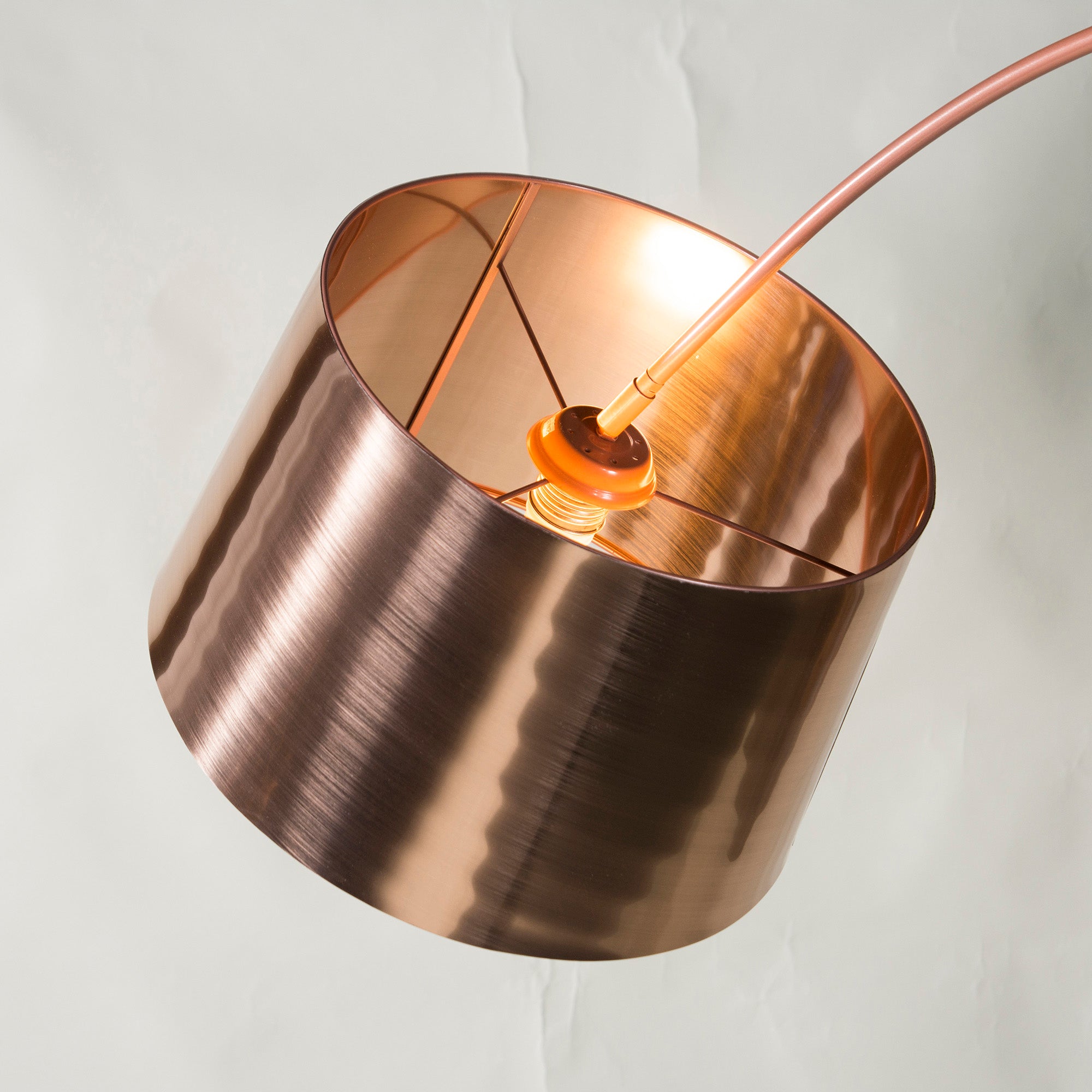 BoConcept KUTA Floor Lamp Brushed Copper Finish Stand Light Indirect Lighting Lighting Nordic Modern