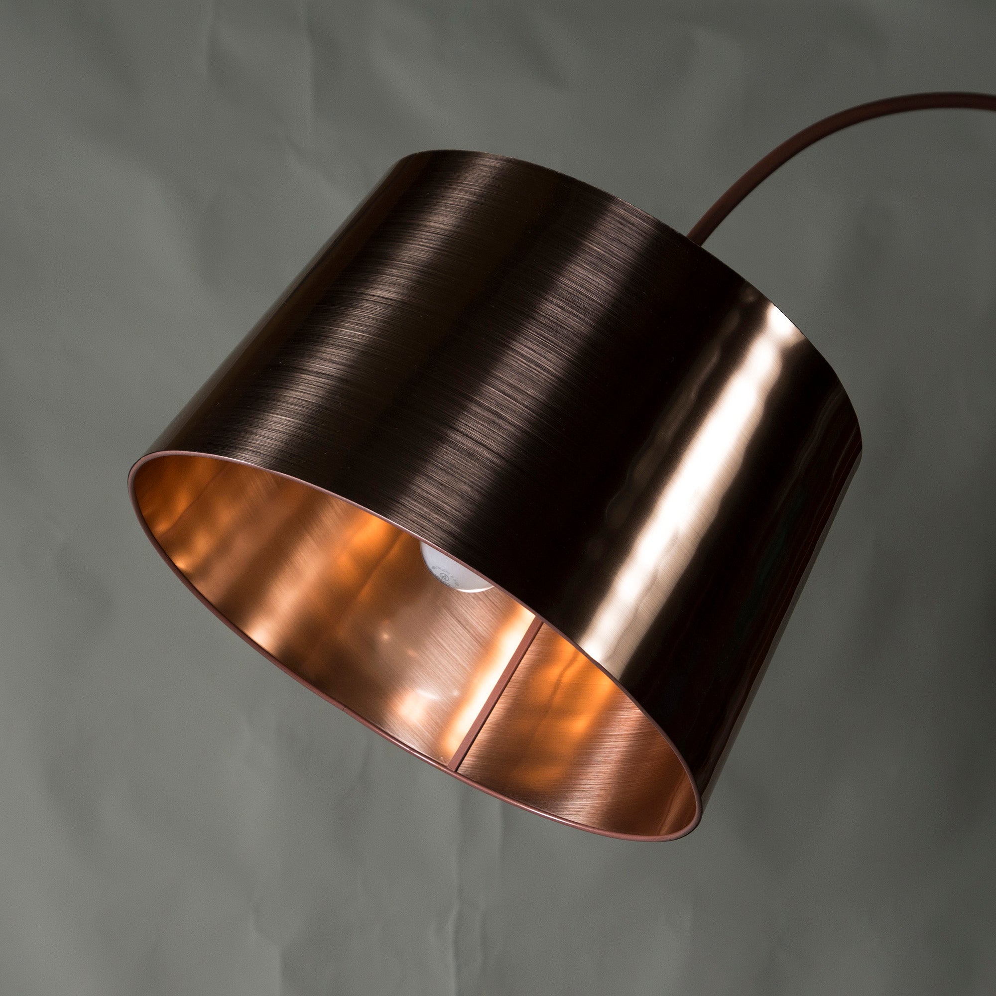 BoConcept KUTA Floor Lamp Brushed Copper Finish Stand Light Indirect Lighting Lighting Nordic Modern