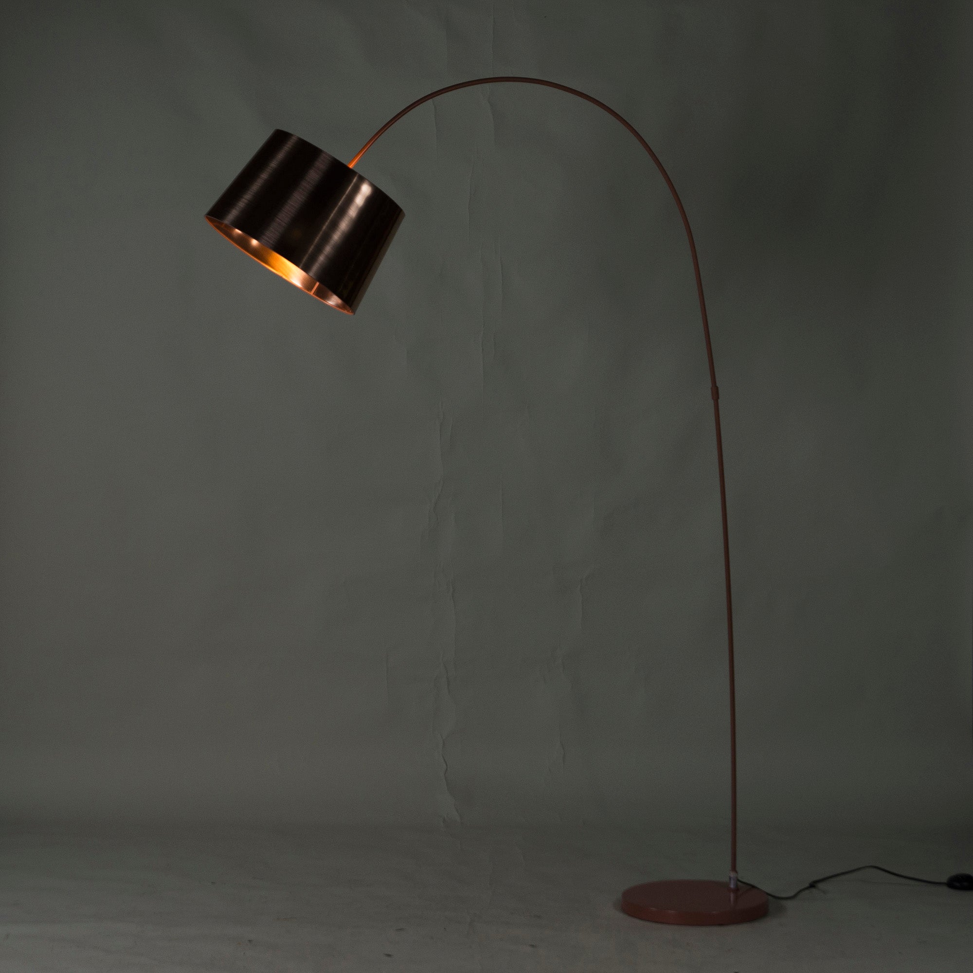 BoConcept KUTA Floor Lamp Brushed Copper Finish Stand Light Indirect Lighting Lighting Nordic Modern