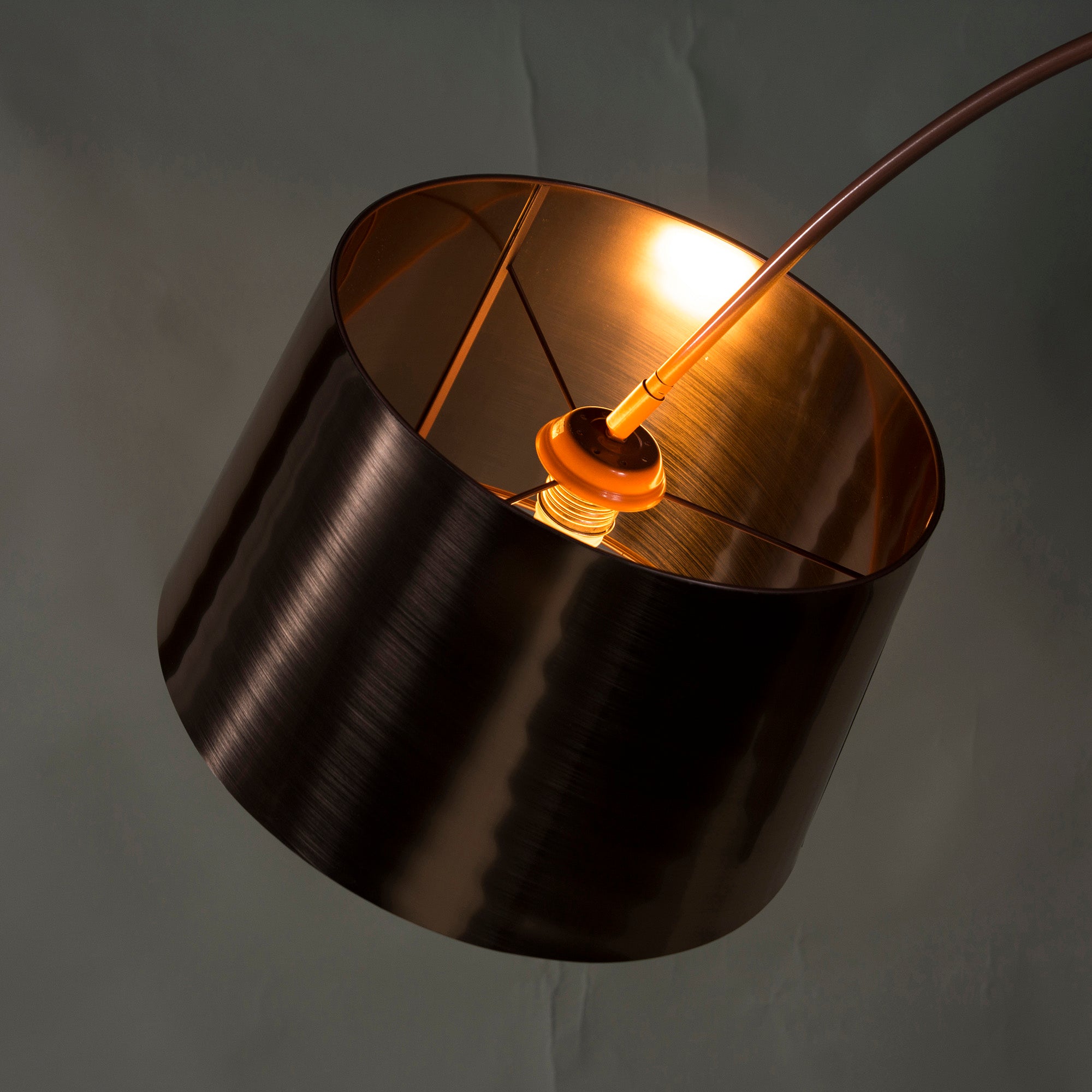 BoConcept KUTA Floor Lamp Brushed Copper Finish Stand Light Indirect Lighting Lighting Nordic Modern