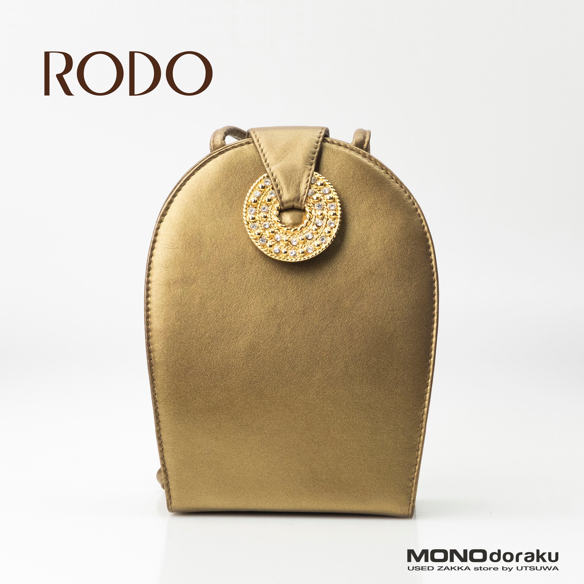 RODO shoulder bag gold Italy
