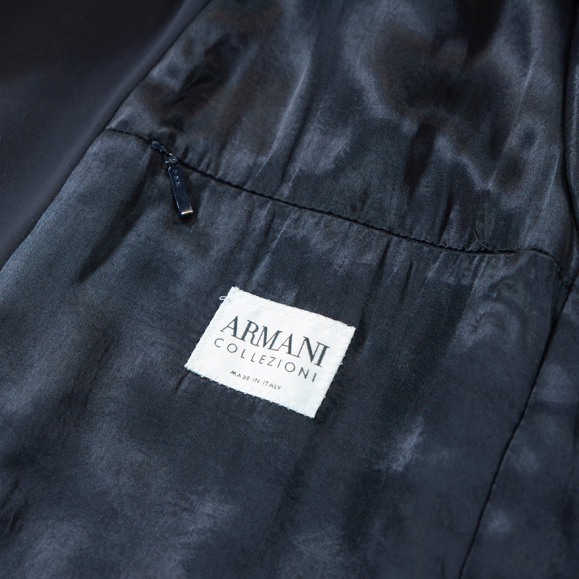 【古着】アルマーニ ARMANI COLLEZIONI バルマカーンコート イタリア製 ステンカラーコート ブラック エンポリオアルマーニ EMPORIO ARMANI ロングゴート メンズファッション メンズアウター メンズコート【中古】【USED】