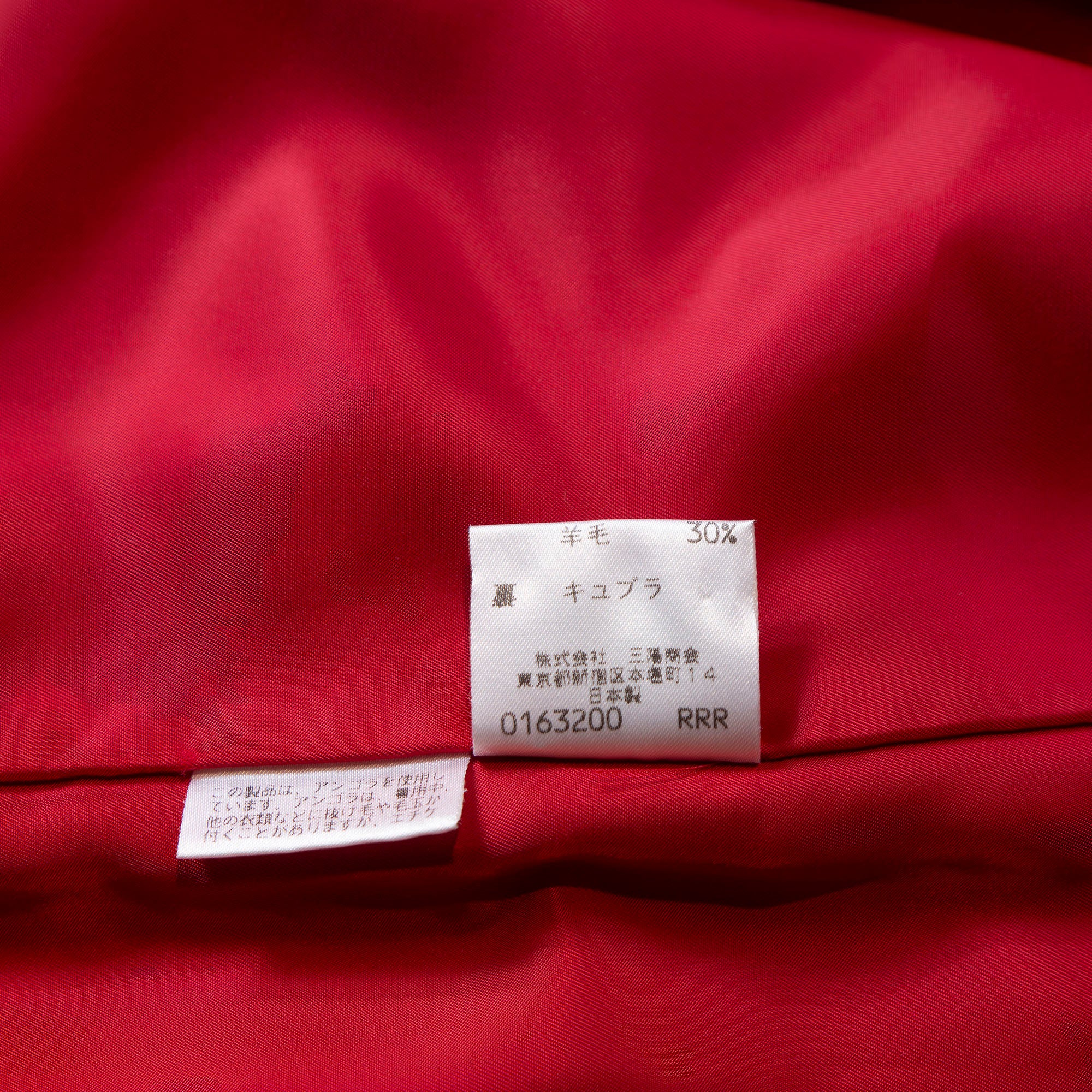 【古着】Yves Saint Laurent イヴサンローラン ダッフルコート レッド アンゴラ ウール ロングコート フーデッドコート ◆美品◆ レディースファッション レディースアウター レディースコート【中古】【古着】【USED】
