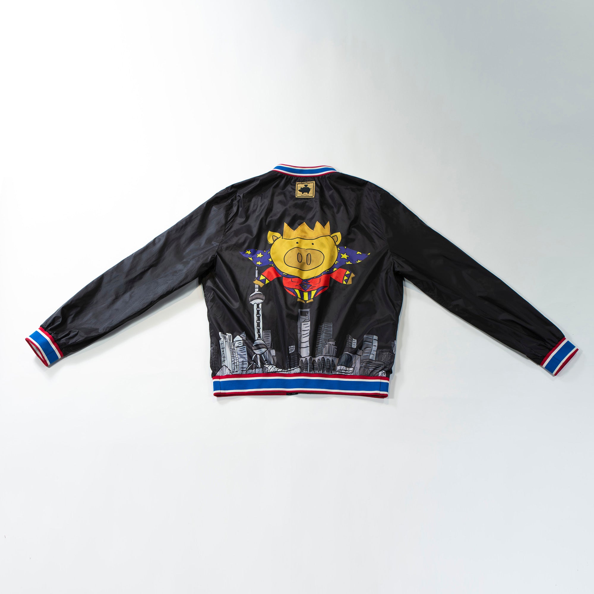 ◆Super beautiful item◆DOLCE&GABBANA Dolce & Gabbana 2019 Super Big Print Bomber Jacket Blouson Outerwear