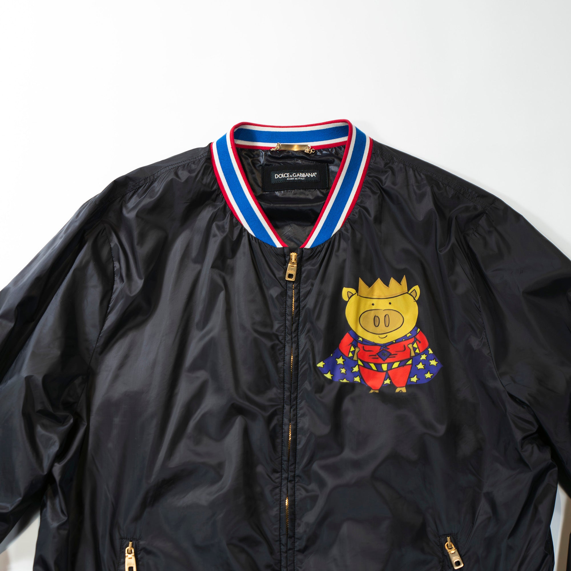 ◆Super beautiful item◆DOLCE&GABBANA Dolce & Gabbana 2019 Super Big Print Bomber Jacket Blouson Outerwear