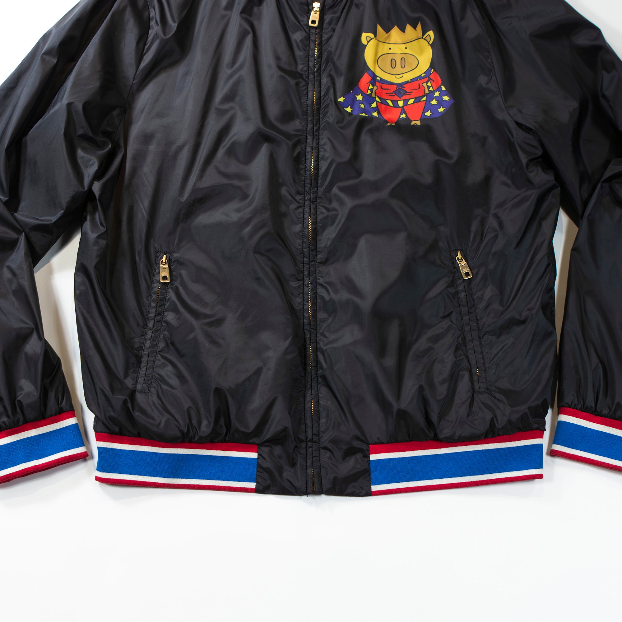 ◆Super beautiful item◆DOLCE&GABBANA Dolce & Gabbana 2019 Super Big Print Bomber Jacket Blouson Outerwear