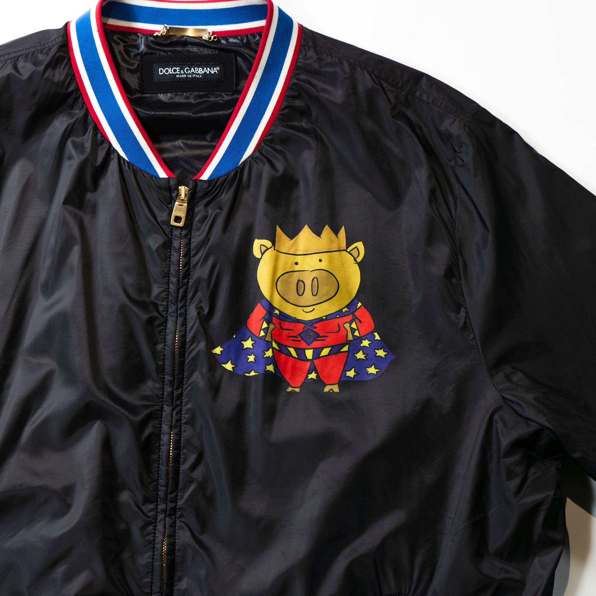 ◆Super beautiful item◆DOLCE&GABBANA Dolce & Gabbana 2019 Super Big Print Bomber Jacket Blouson Outerwear