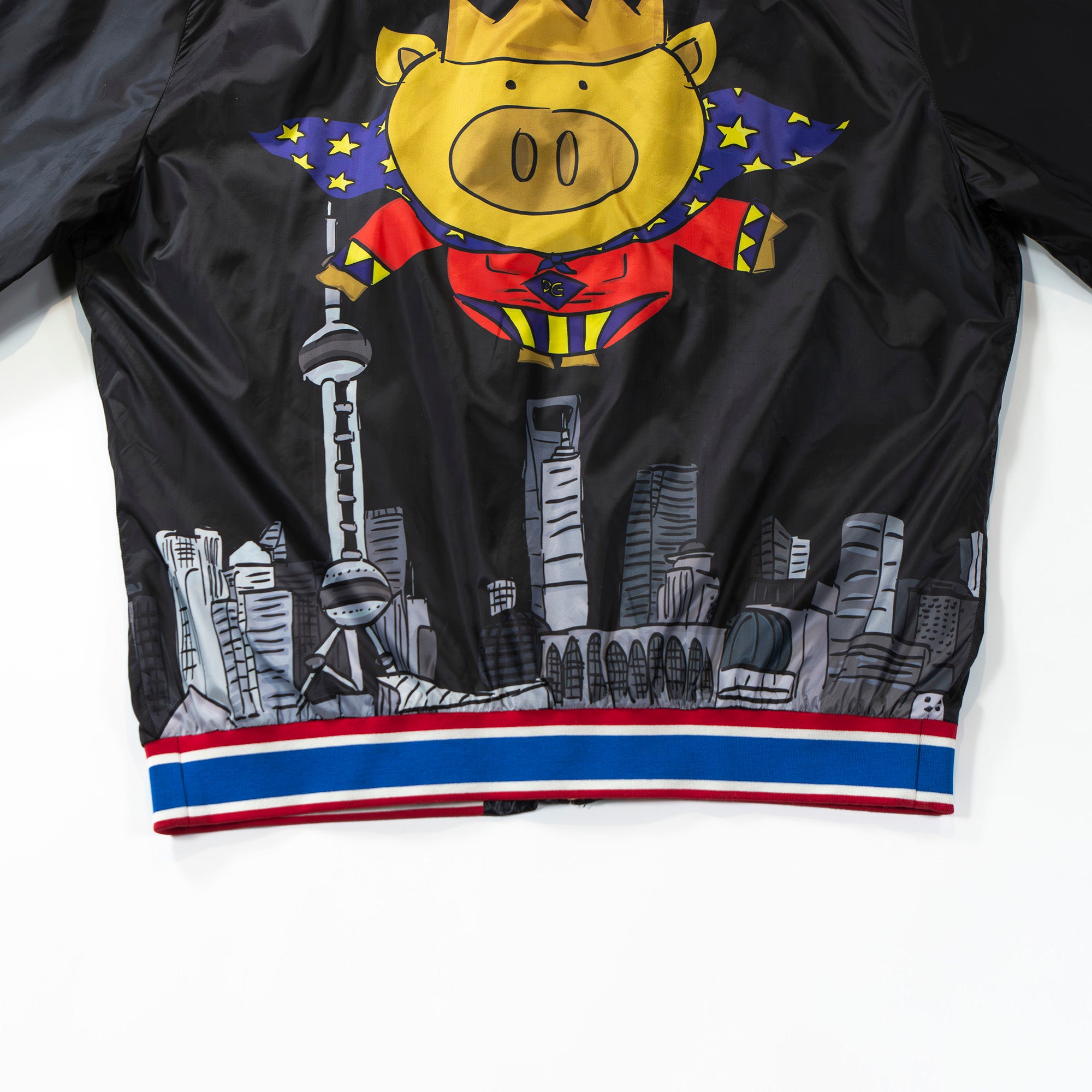 ◆Super beautiful item◆DOLCE&GABBANA Dolce & Gabbana 2019 Super Big Print Bomber Jacket Blouson Outerwear