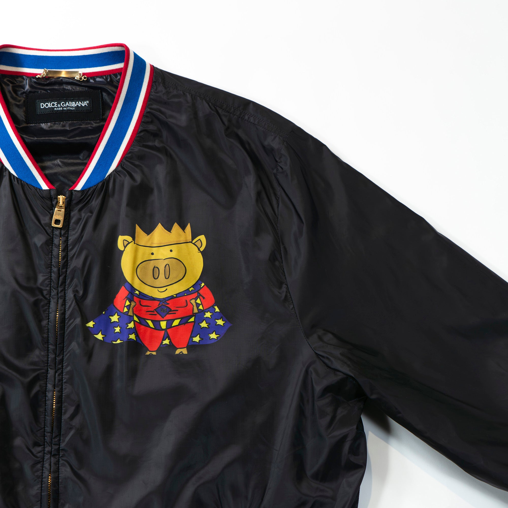 ◆Super beautiful item◆DOLCE&GABBANA Dolce & Gabbana 2019 Super Big Print Bomber Jacket Blouson Outerwear