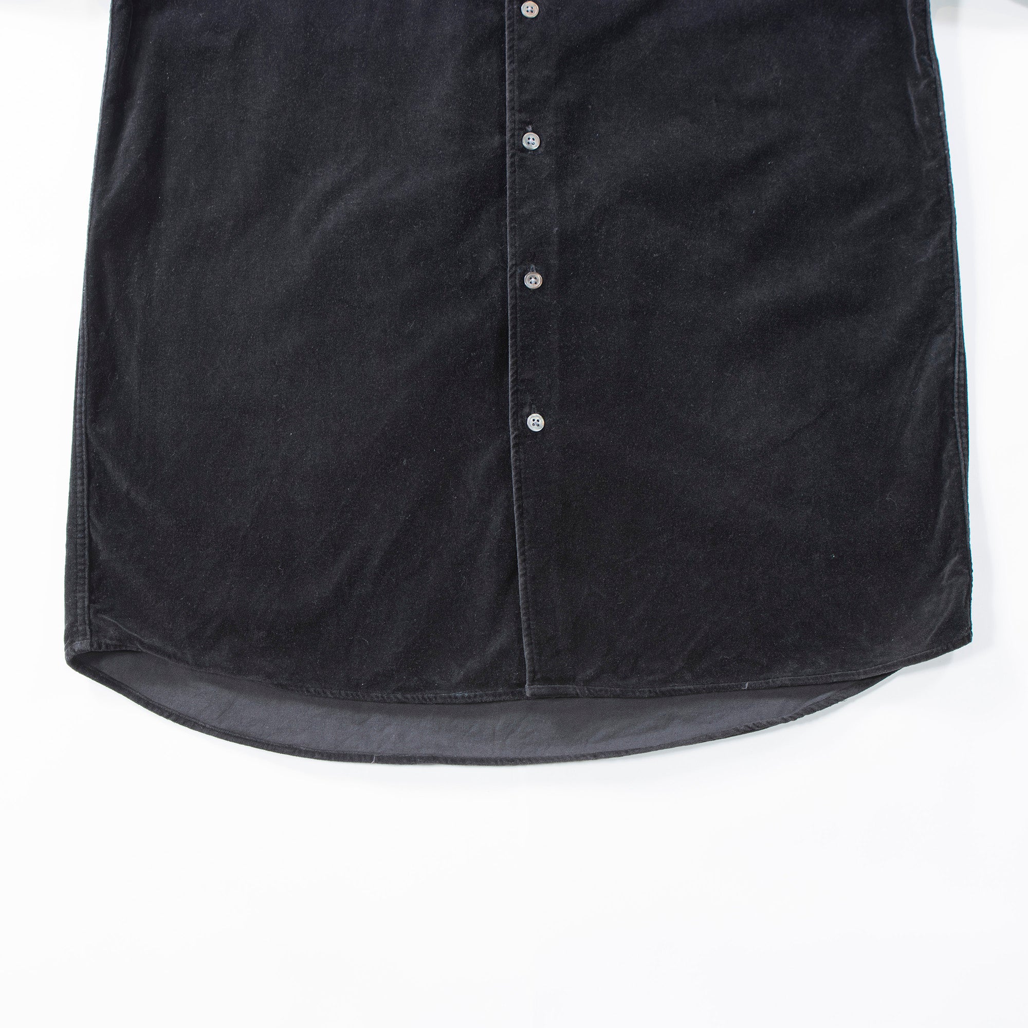 Used ARMANI EXCHANGE Velvet Shirt, Black, 100% Cotton, Men's Fashion, Men's Tops, Men's Shirt.