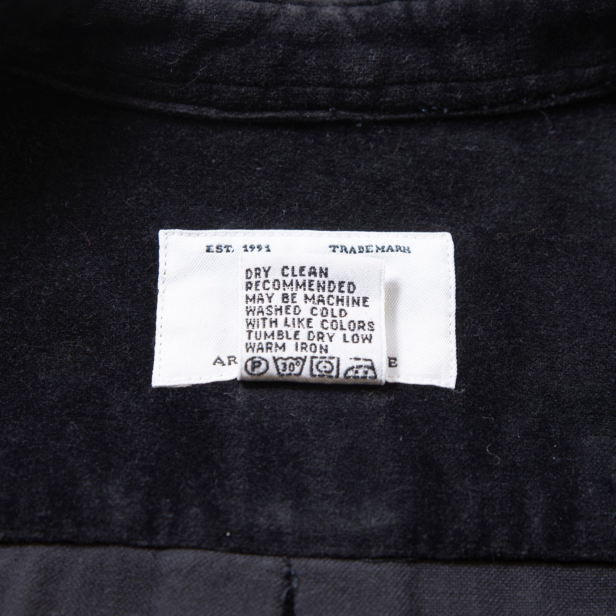 Used ARMANI EXCHANGE Velvet Shirt, Black, 100% Cotton, Men's Fashion, Men's Tops, Men's Shirt.