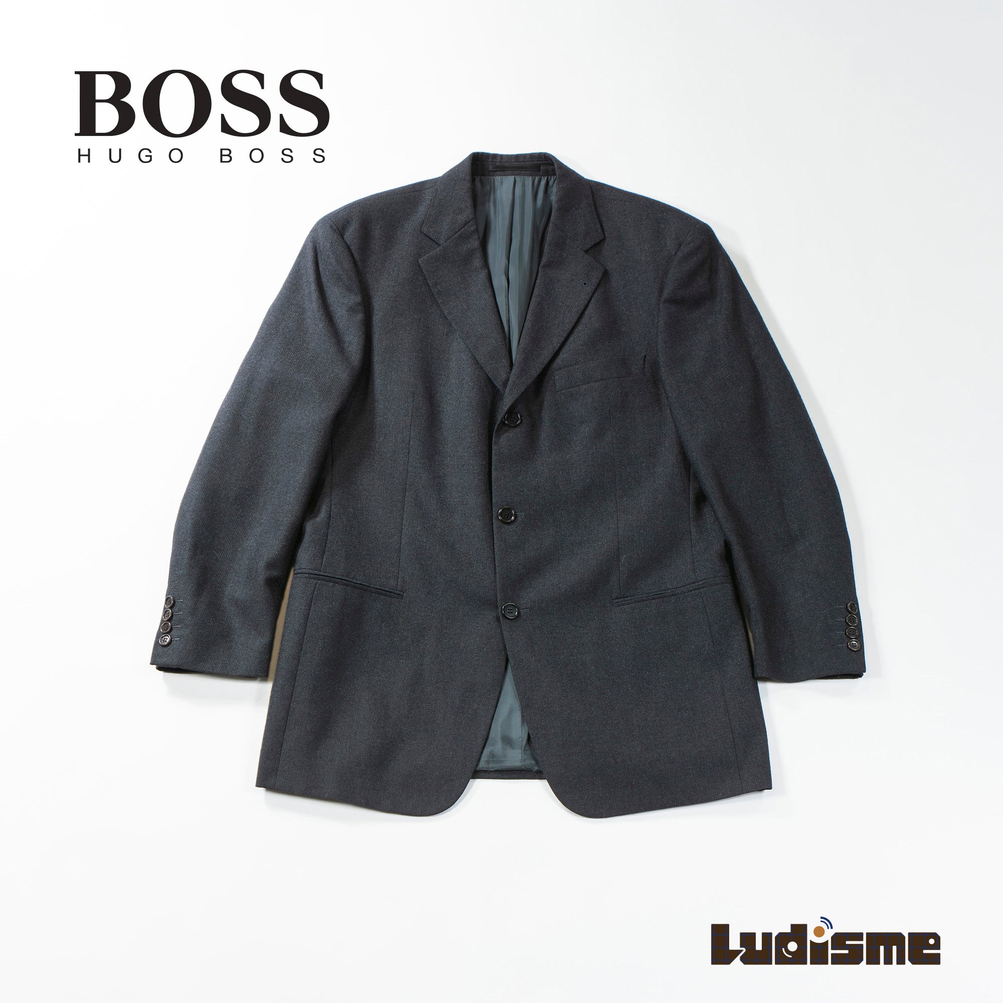 【古着】ボス BOSS 3B ジャケット ウール ストライプ ピンストライプ HUGO BOSS ヒューゴボス メンズファッション メンズアウター メンズジャケット【中古】【USED】