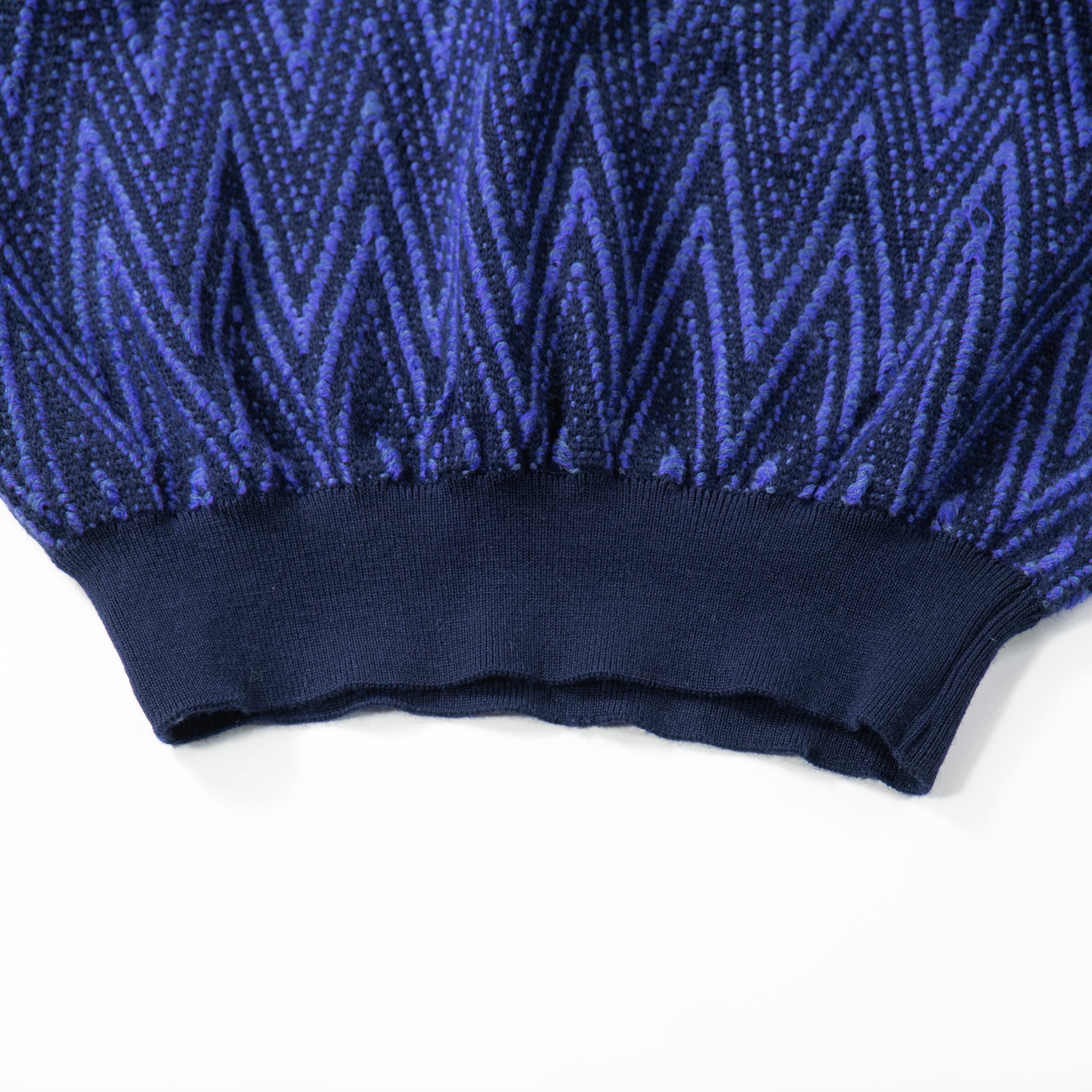 【古着】イヴサンローラン Yves Saint Laurent ニット マルチパターン ネイビー系 ウール100% セーター ◆美品◆ メンズファッション メンズトップス レディースファッション レディーストップス ユニセックス【中古】【USED】
