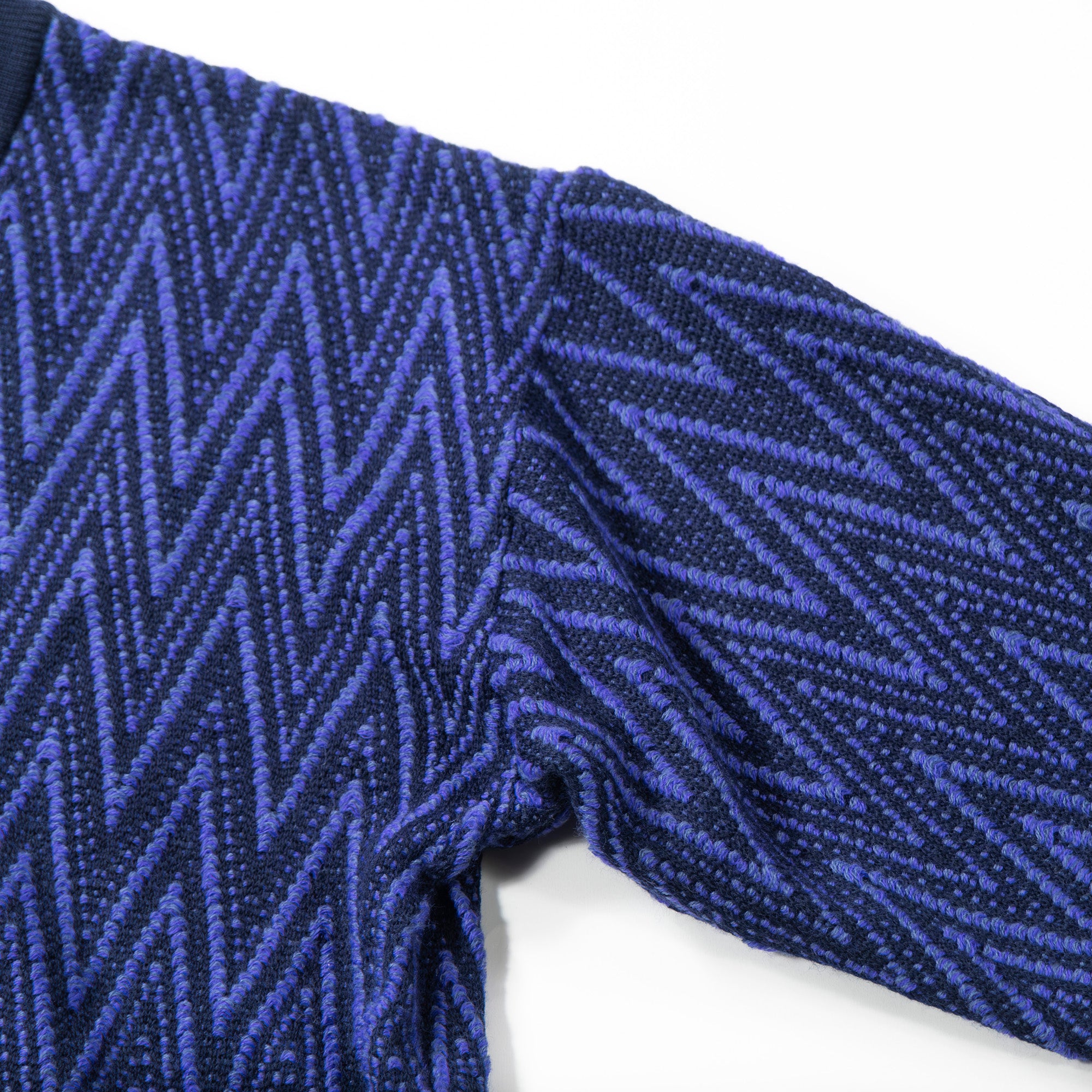 【古着】イヴサンローラン Yves Saint Laurent ニット マルチパターン ネイビー系 ウール100% セーター ◆美品◆ メンズファッション メンズトップス レディースファッション レディーストップス ユニセックス【中古】【USED】