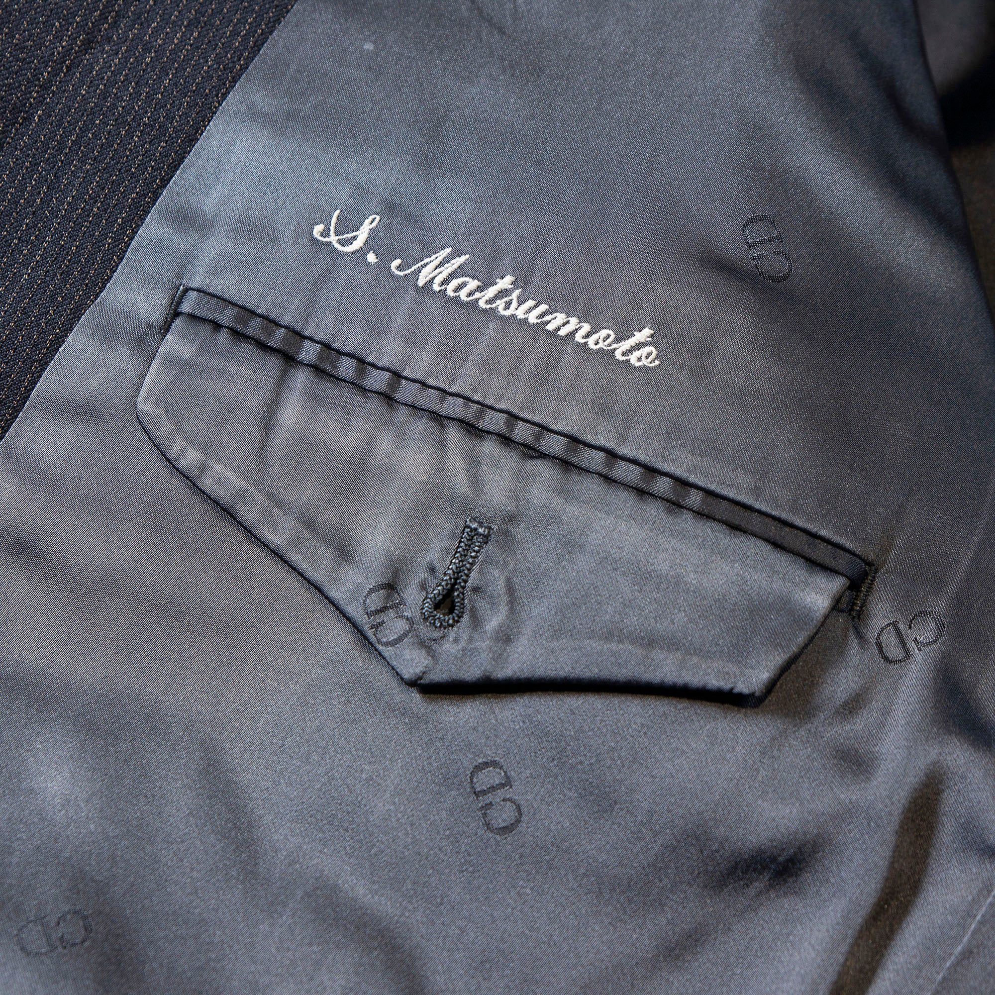 Christian Dior MONSIER Christian Dior Monsieur Suit Set Double Breasted Pinstripe Dior homme